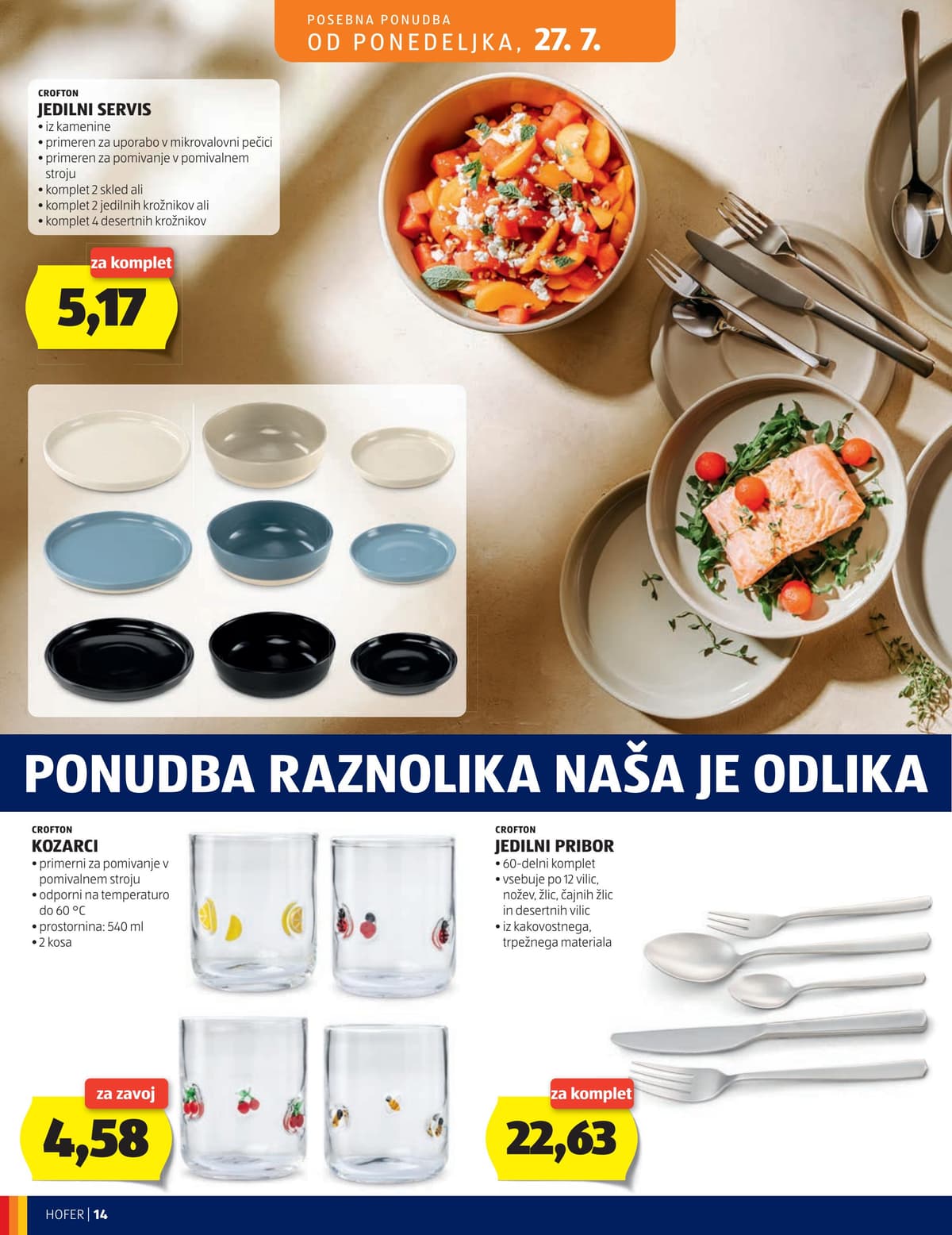 Stran 14. Hofer kataloga - Akcijska Ponudba od 22.07.2026