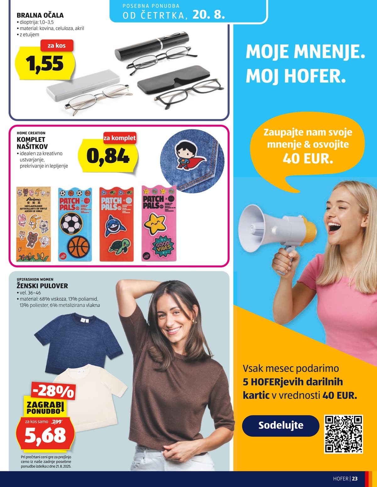 Stran 23. Hofer kataloga - Akcijska Ponudba od 12.08.2026.