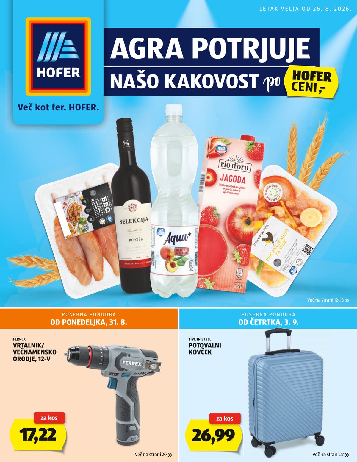 Hofer katalog od 08/26/2026 - Akcijska Ponudba