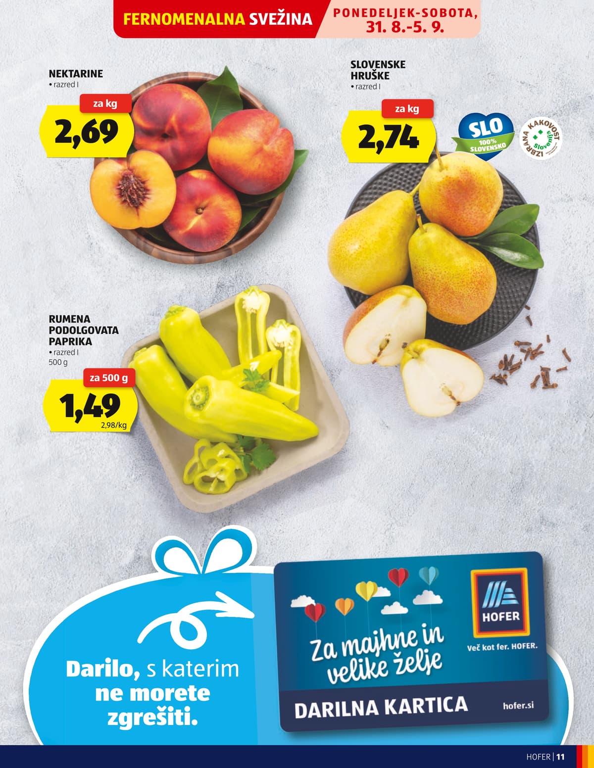 Stran 11. Hofer kataloga - Akcijska Ponudba od 27.08.2026.