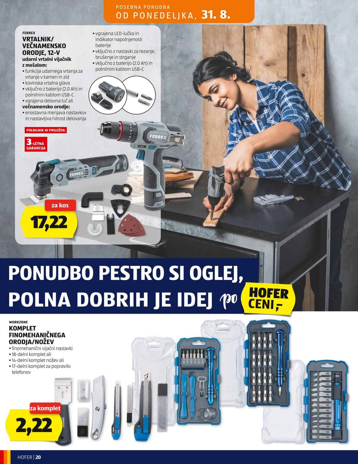 Stran 20. Hofer kataloga - Akcijska Ponudba od 27.08.2026.