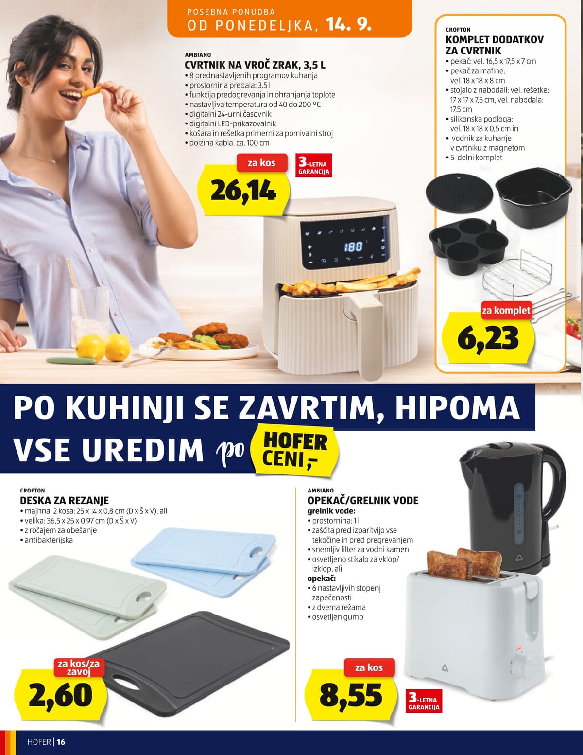 Stran 16. Hofer kataloga - Akcijska Ponudba od 10.09.2026.