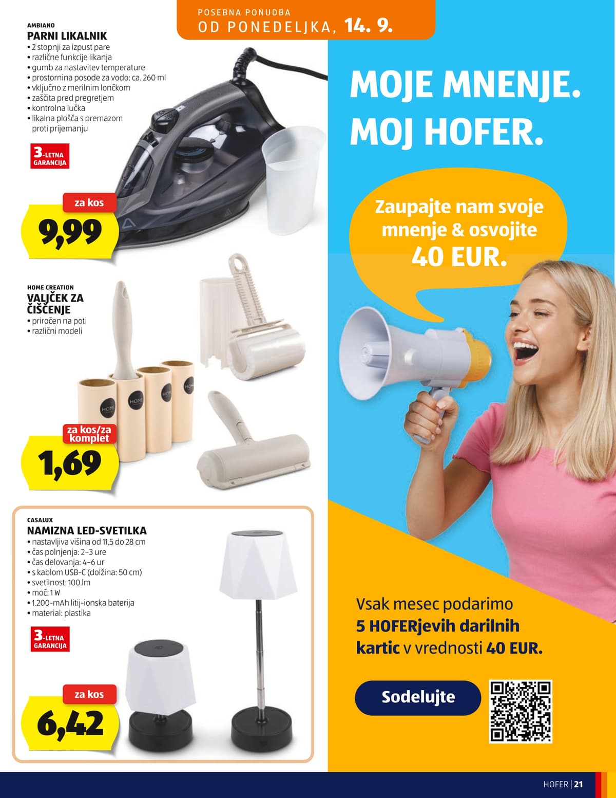 Stran 21. Hofer kataloga - Akcijska Ponudba od 10.09.2026.