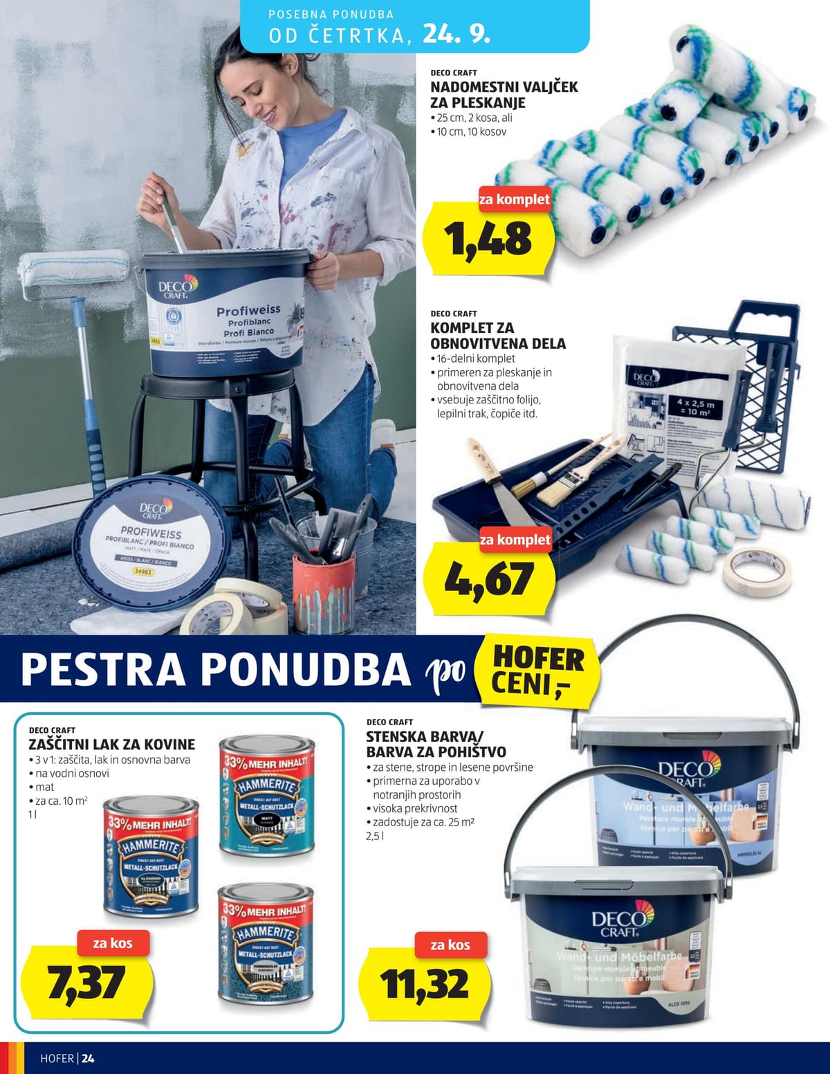 Stran 24. Hofer kataloga - Akcijska Ponudba od 16.09.2026.