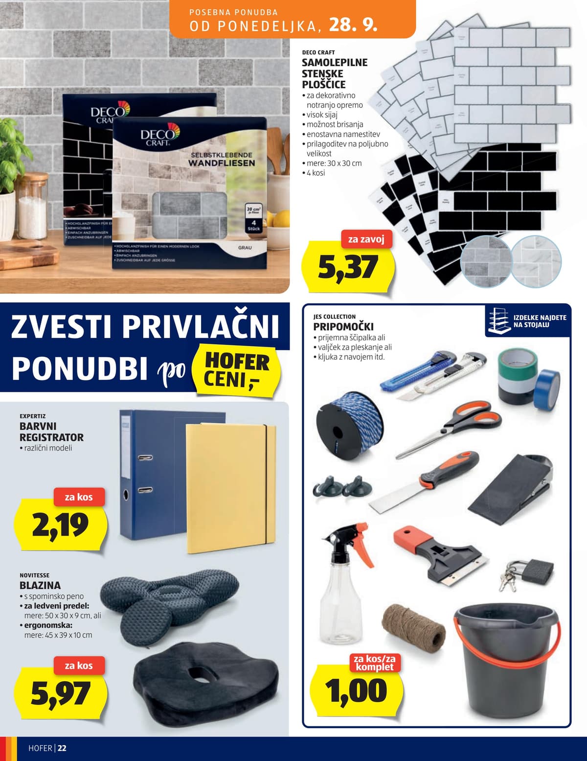 Stran 22. Hofer kataloga - Akcijska Ponudba od 24.09.2026.