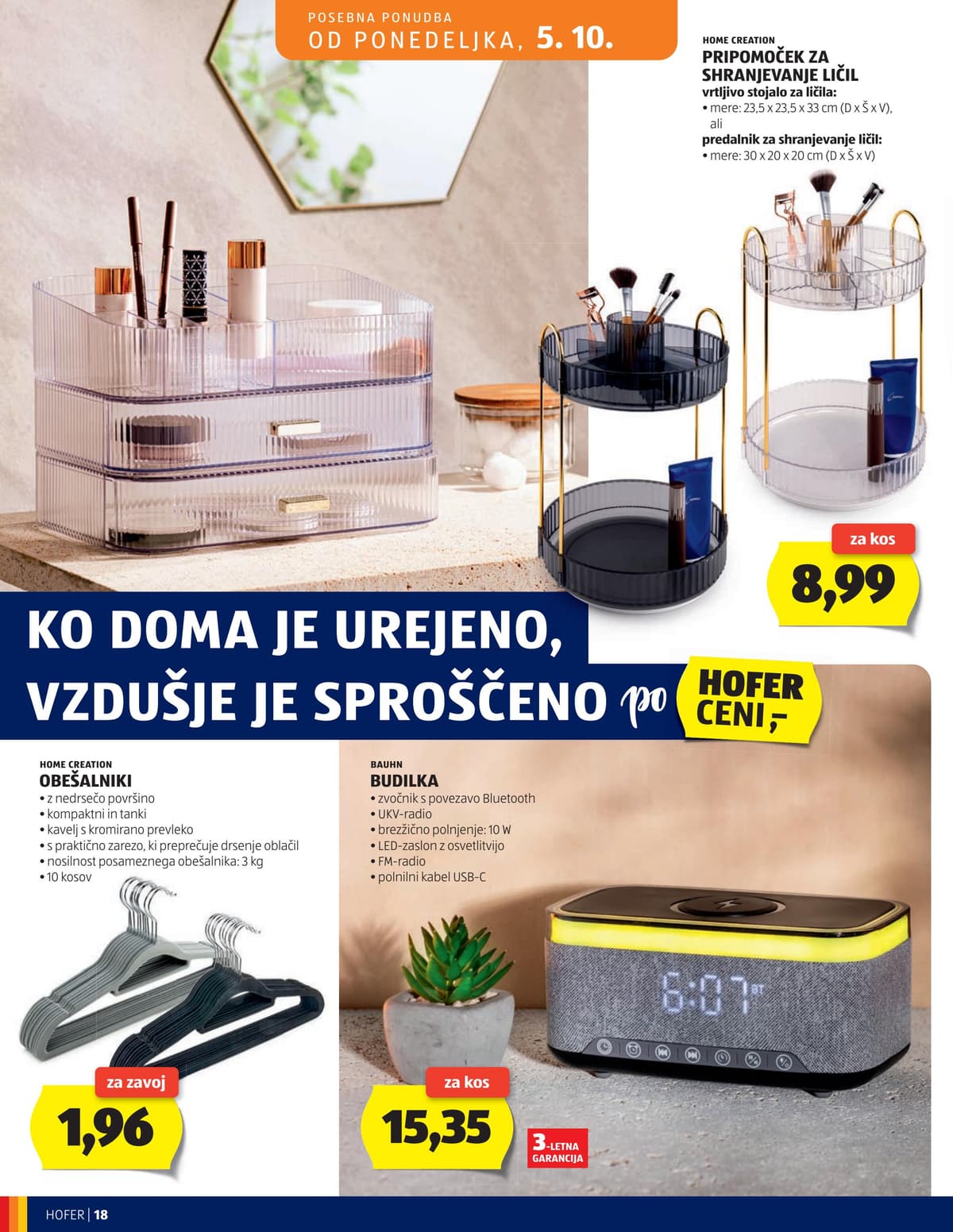 Stran 18. Hofer kataloga - Akcijska Ponudba od 01.10.2026.