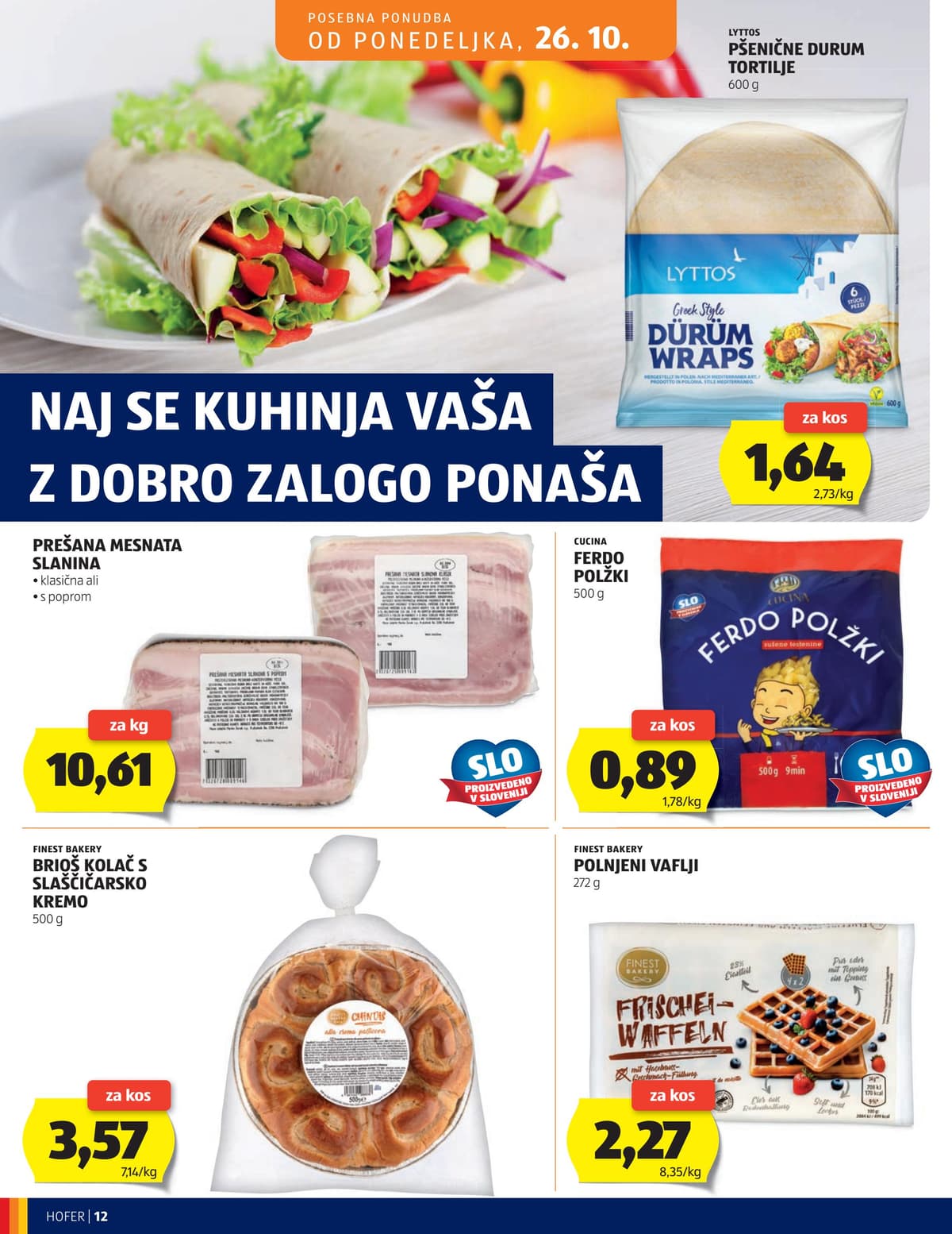 Stran 12. Hofer kataloga - Akcijska Ponudba od 21.10.2026.
