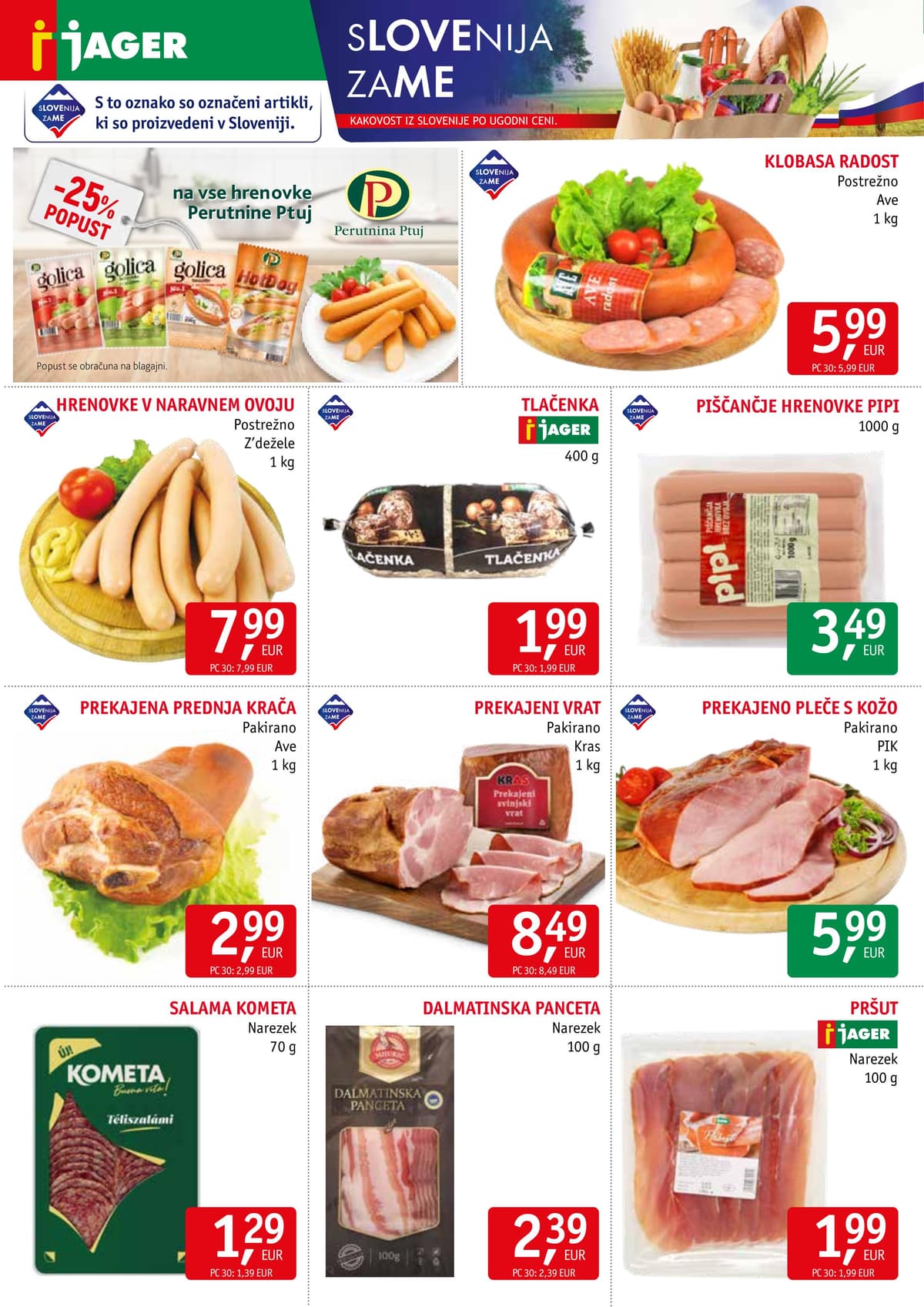 Stran 2. Jager kataloga - Živila od 03.03.2026.