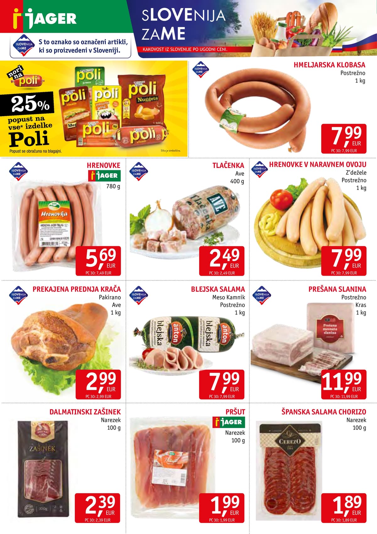 Stran 2. Jager kataloga - Živila od 01.03.2026.