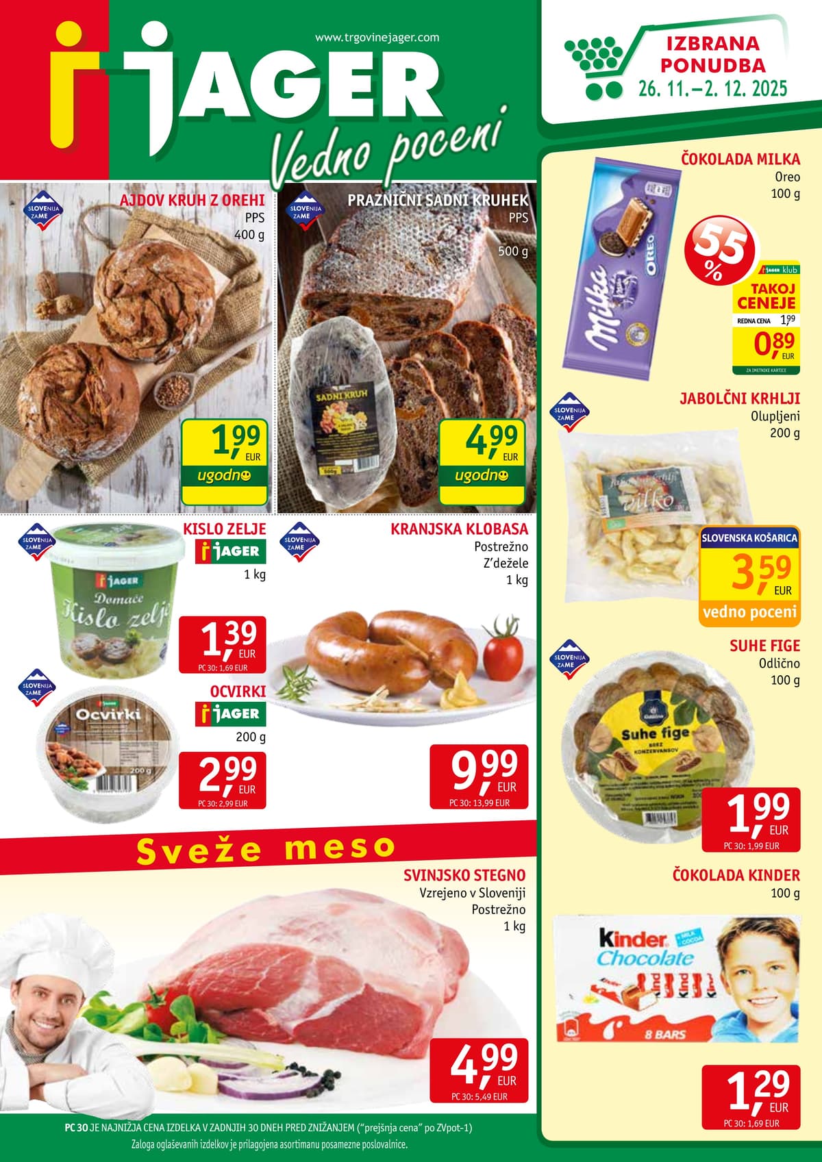 Stran 1. Jager kataloga - Živila od 04.03.2026.