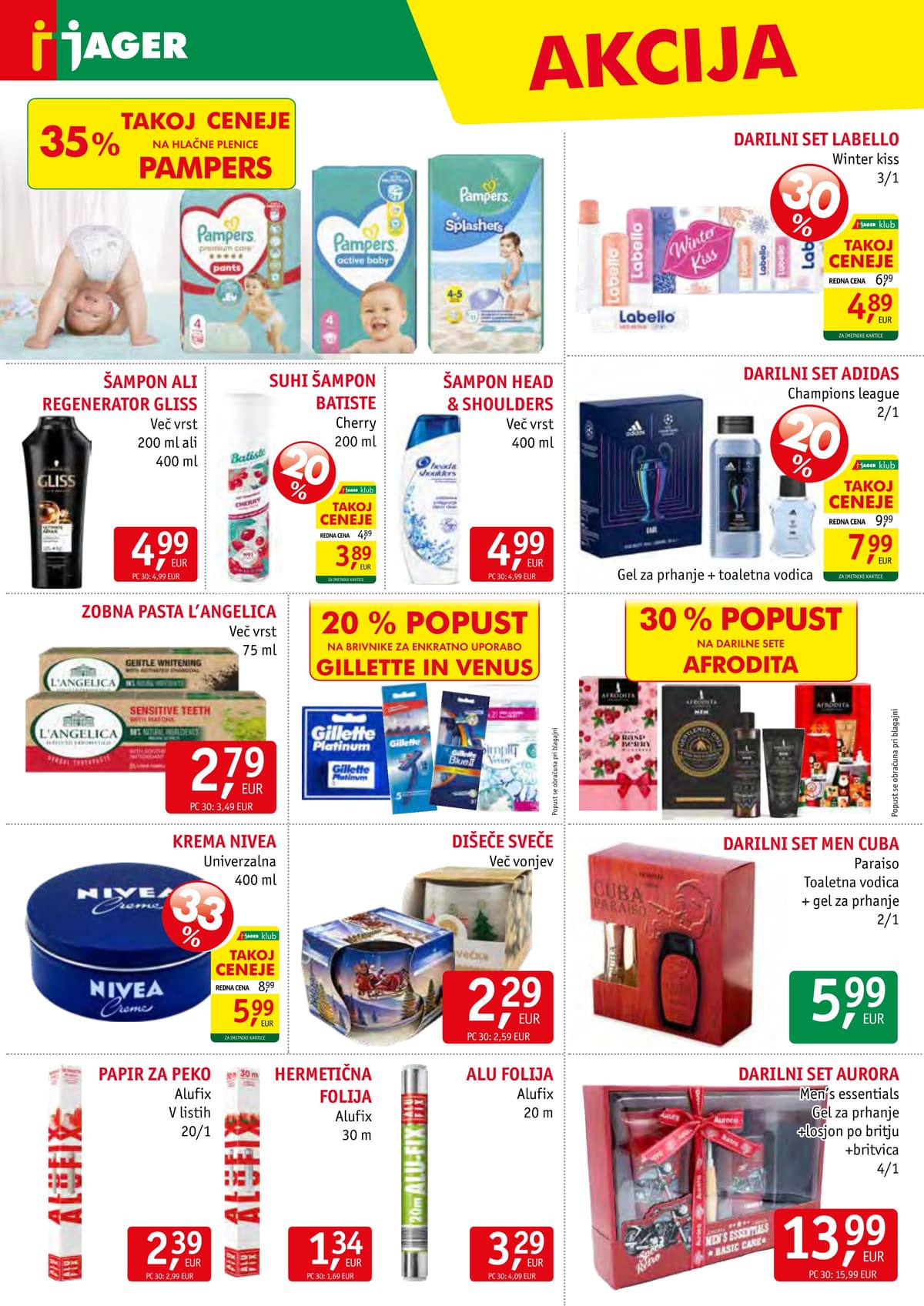 Stran 14. Jager kataloga - Živila