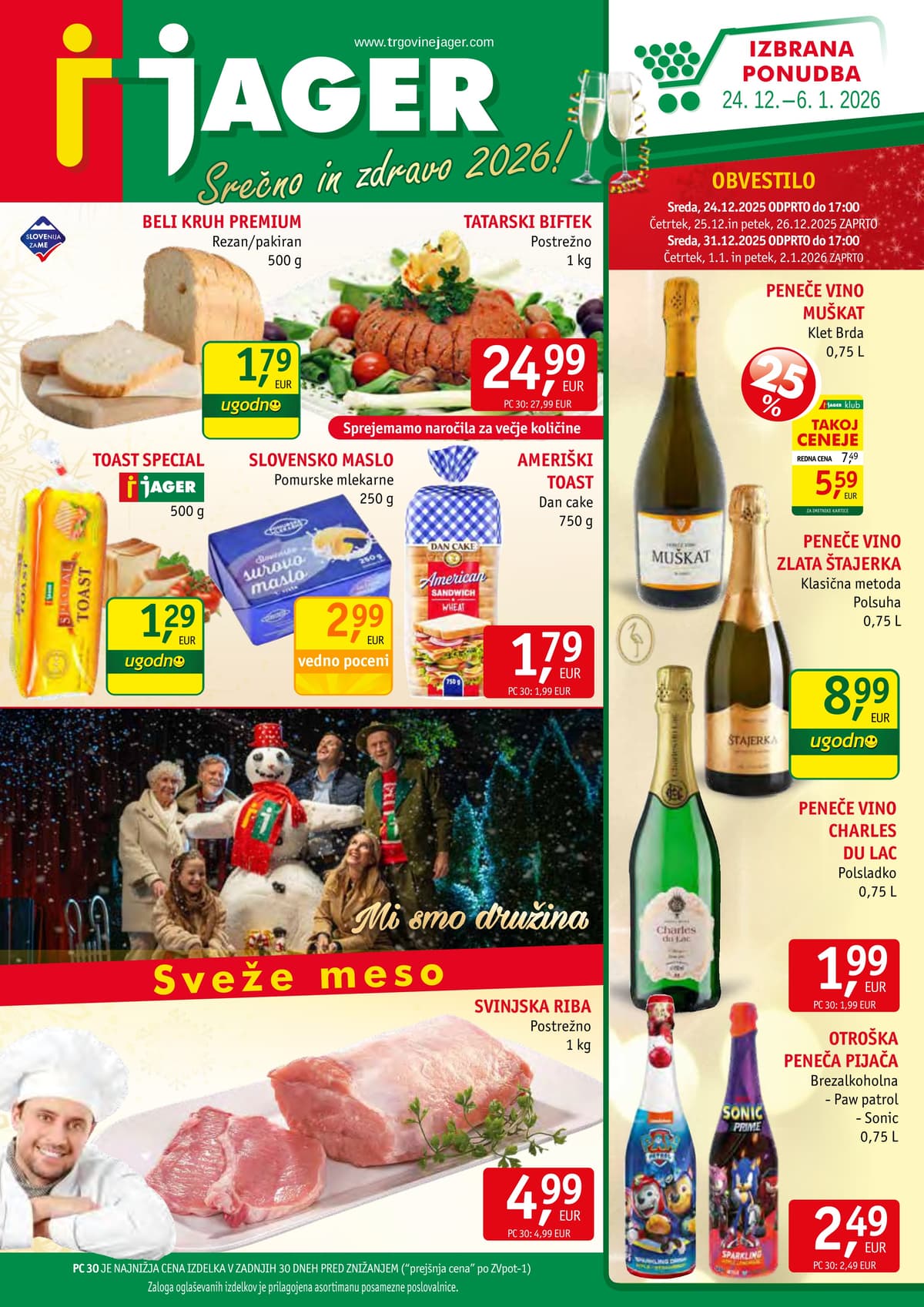 Stran 1. Jager kataloga - Živila od 01.03.2026.