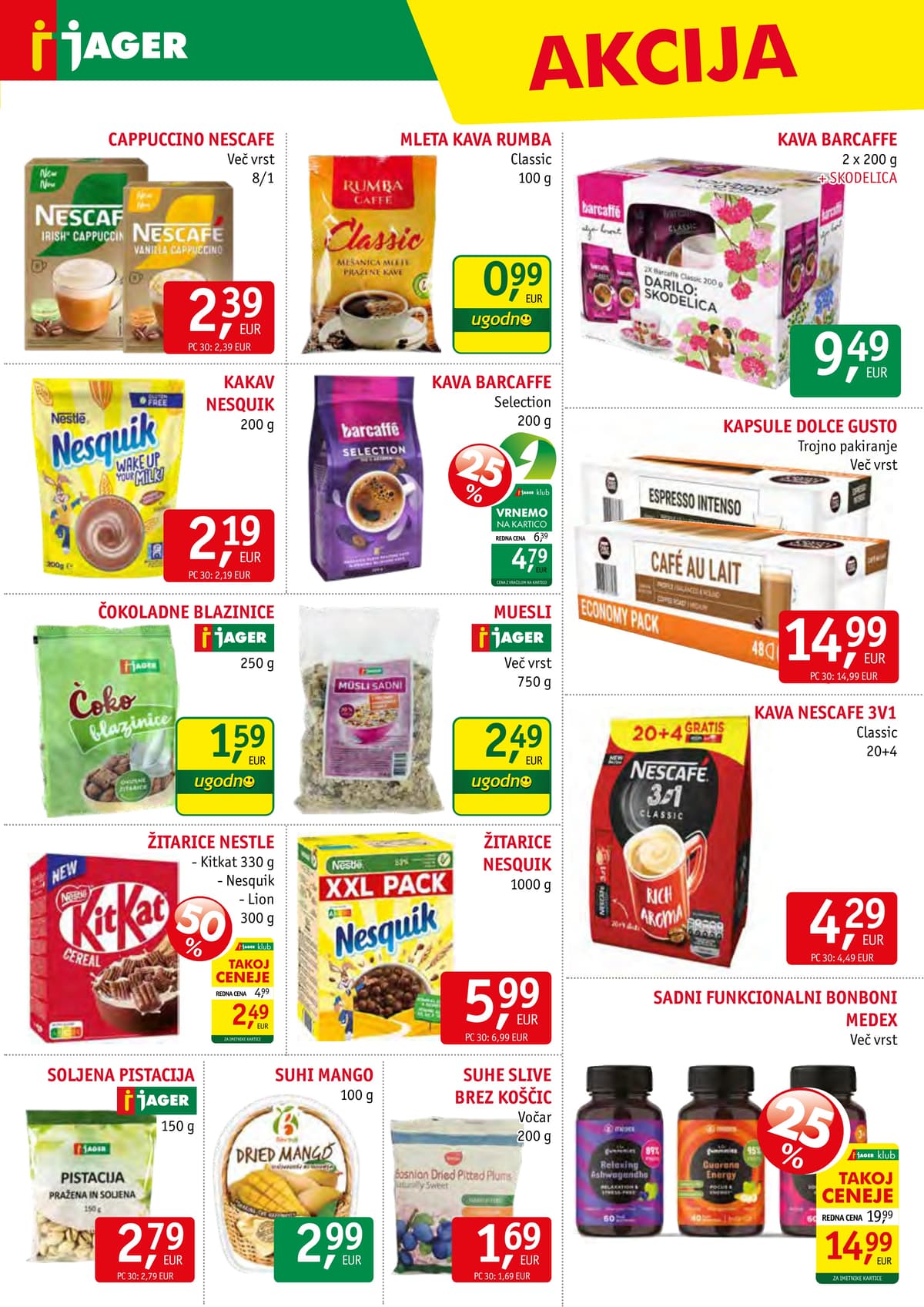 Stran 11. Jager kataloga - Živila