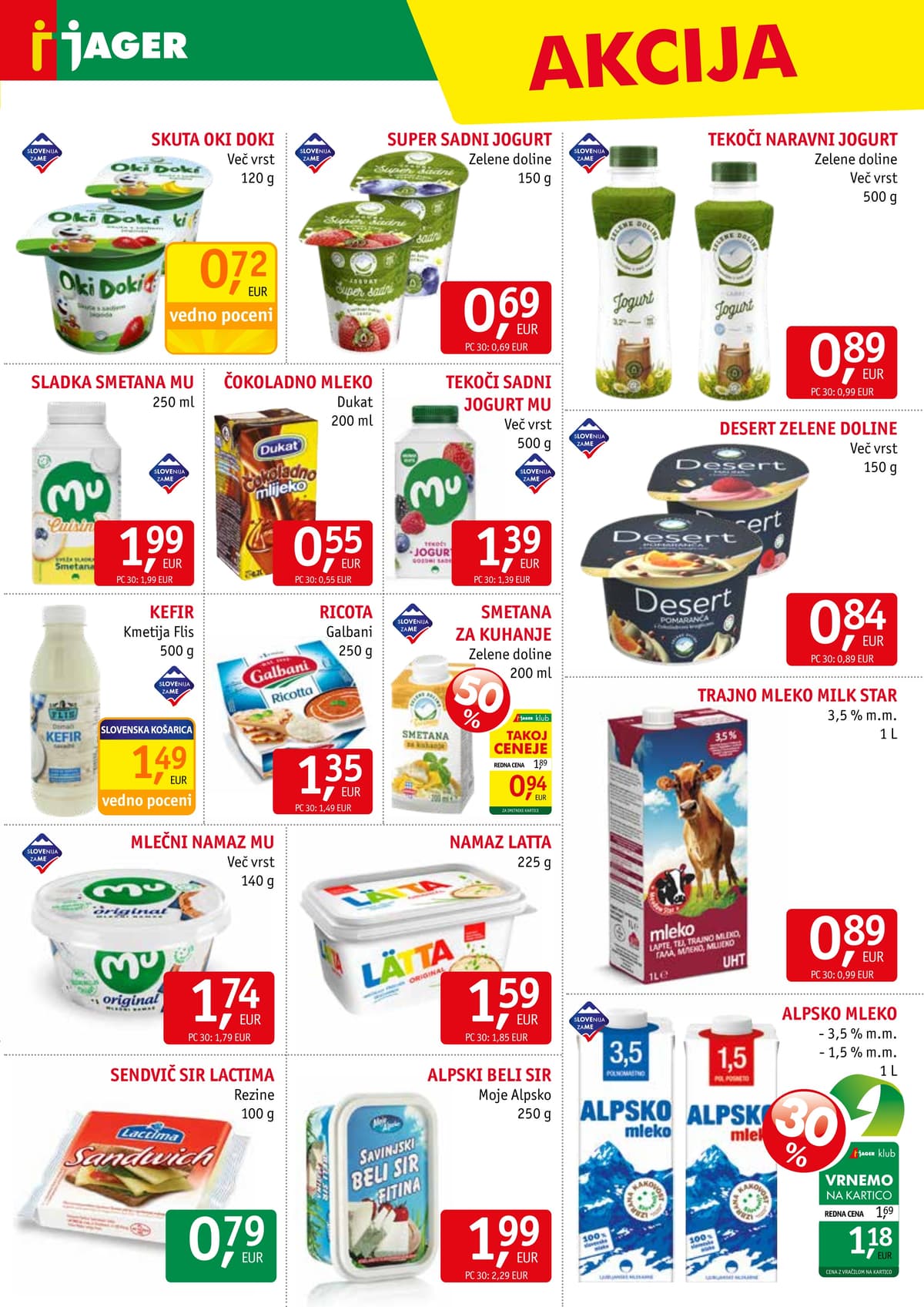 Stran 5. Jager kataloga - Živila od 01.03.2026.
