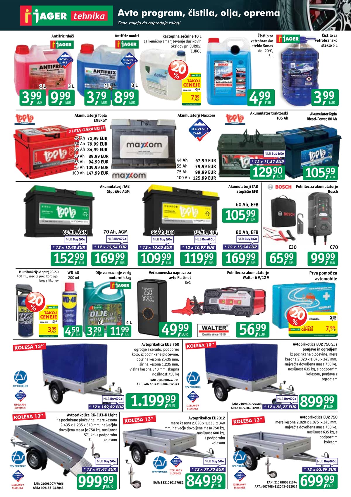 Stran 11. Jager kataloga - Tehnika