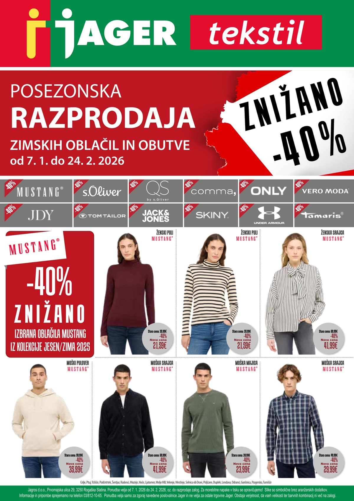 Stran 1. Jager kataloga - Tekstil od 03.03.2026.