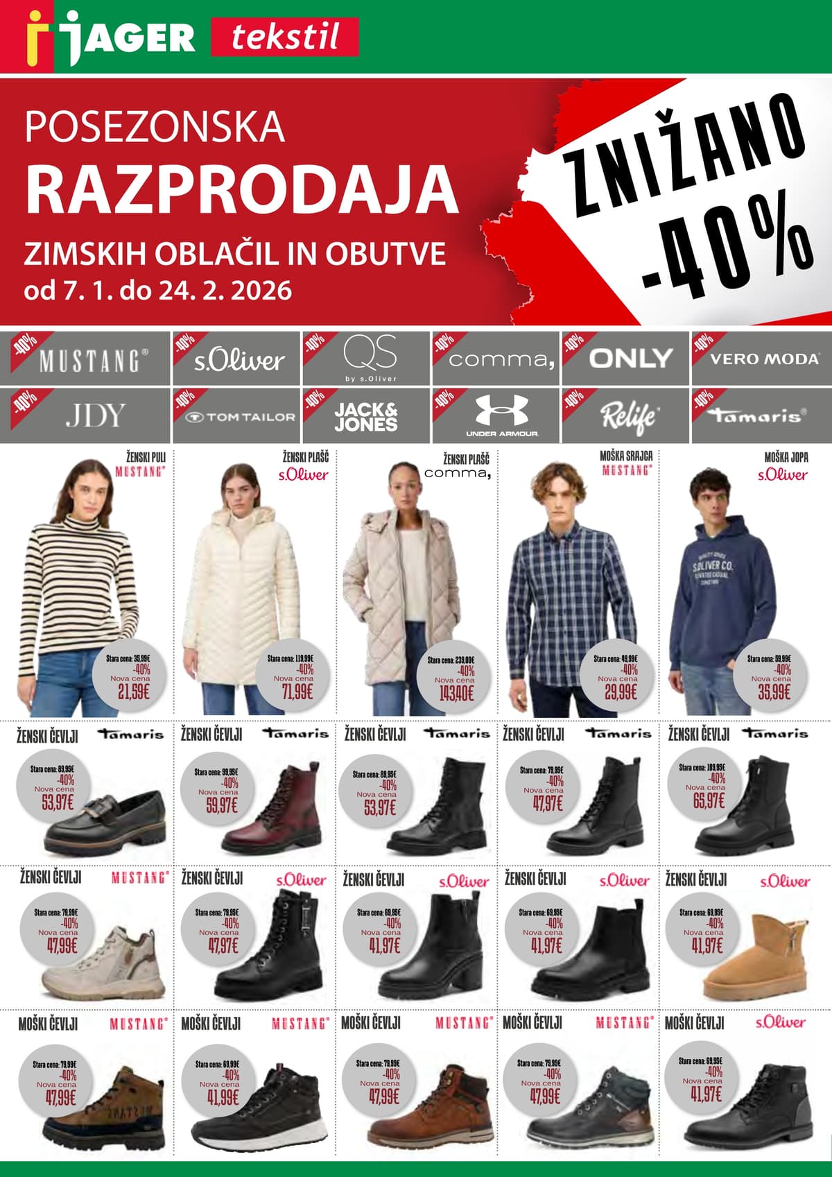 Stran 1. Jager kataloga - Tekstil od 03.03.2026.