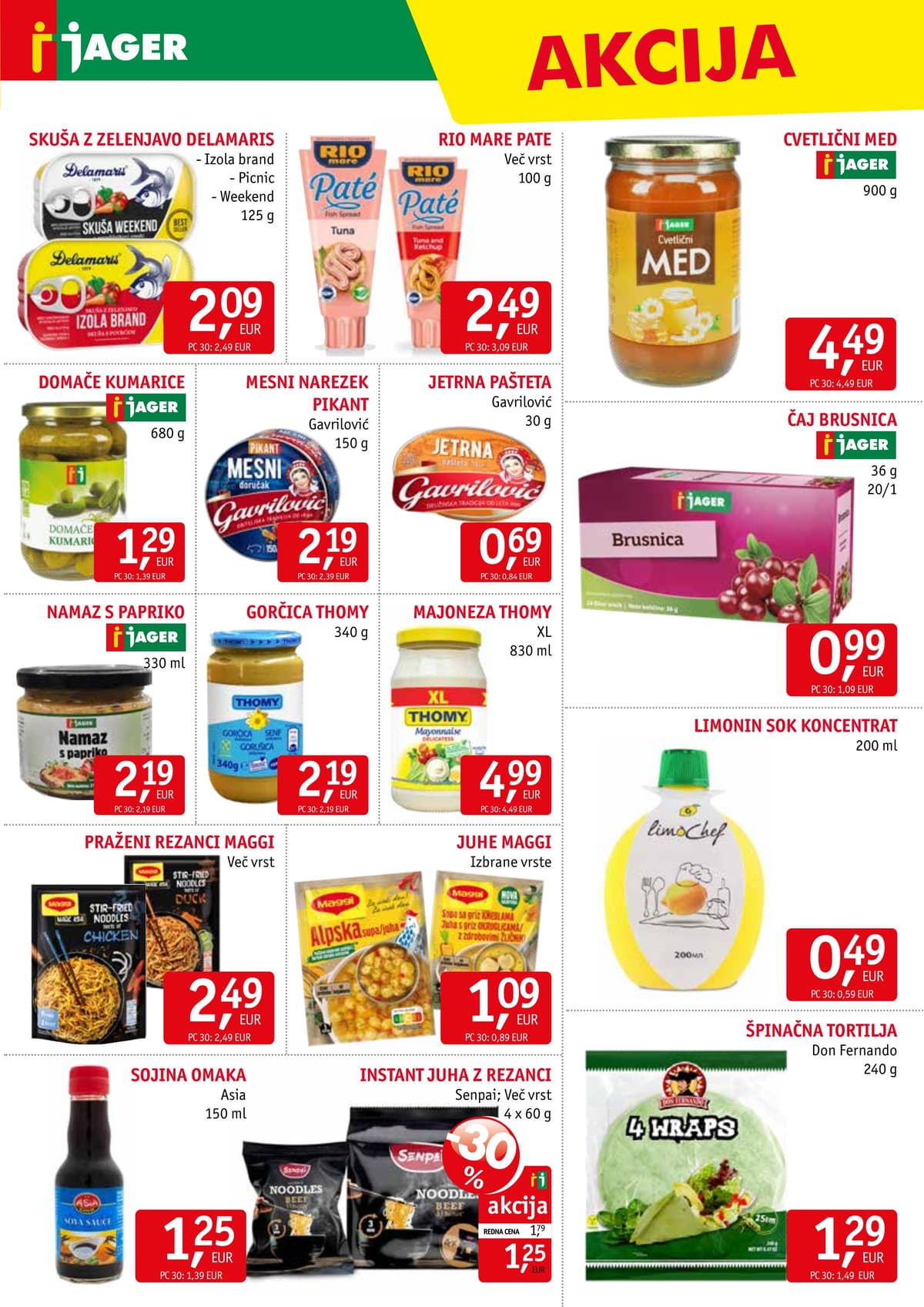 Stran 9. Jager kataloga - Živila od 03.03.2026.