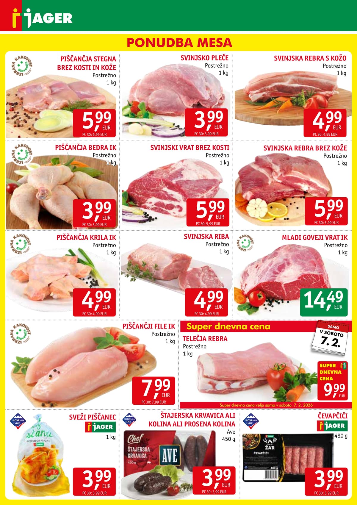 Stran 3. Jager kataloga - Živila od 05.03.2026.