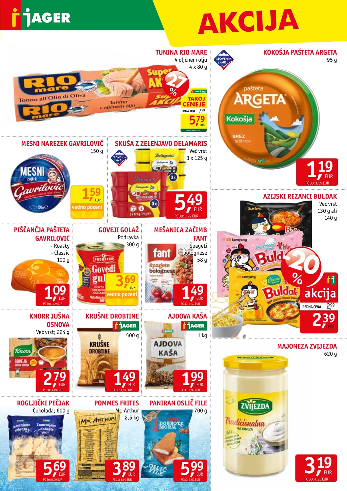 Stran 9. Jager kataloga - Živila od 05.03.2026.