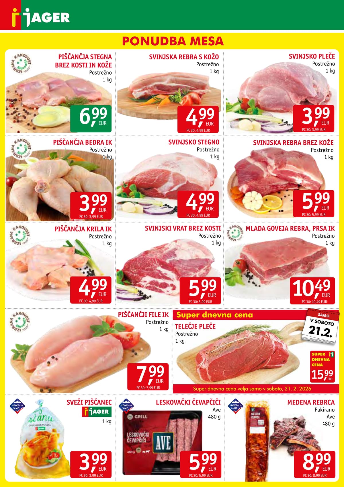 Stran 3. Jager kataloga - Živila