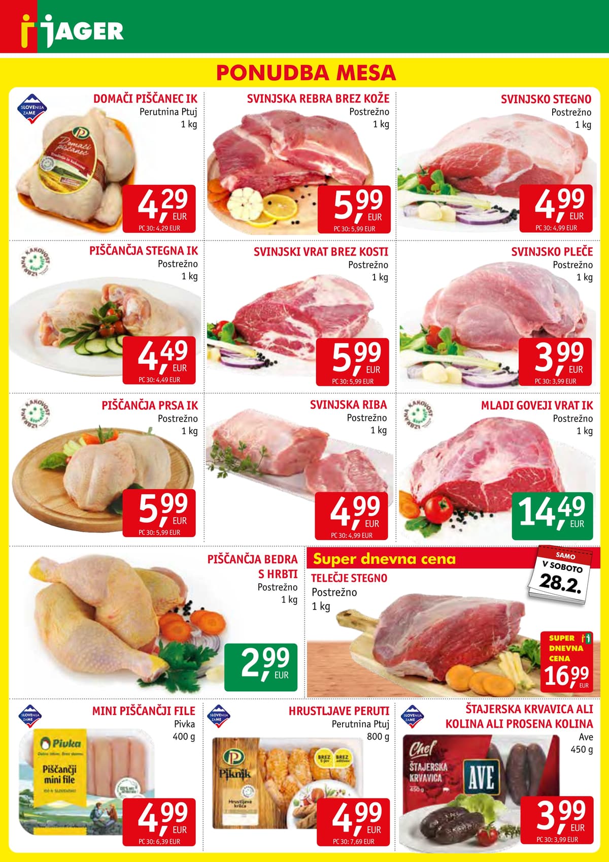 Stran 3. Jager kataloga - Živila od 24.02.2026.