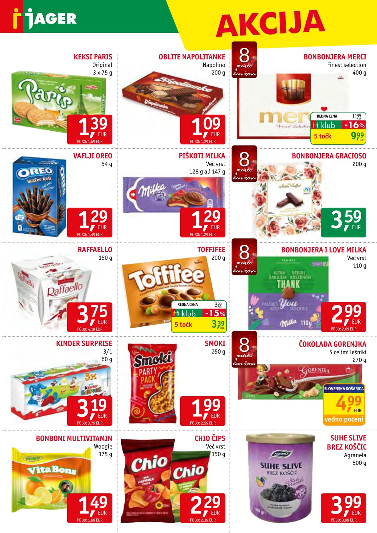 Stran 10. Jager kataloga - Živila