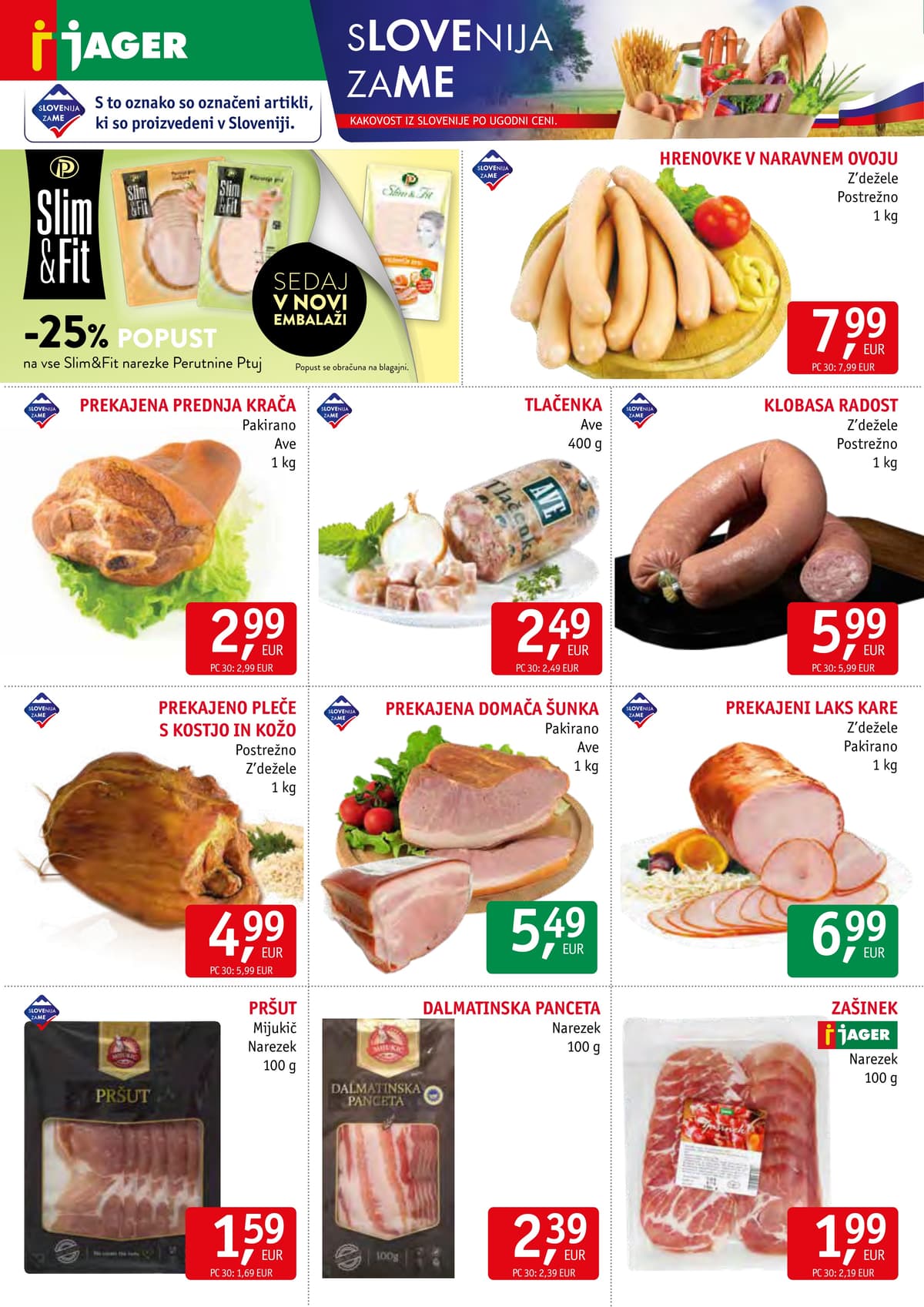 Stran 2. Jager kataloga - Živila