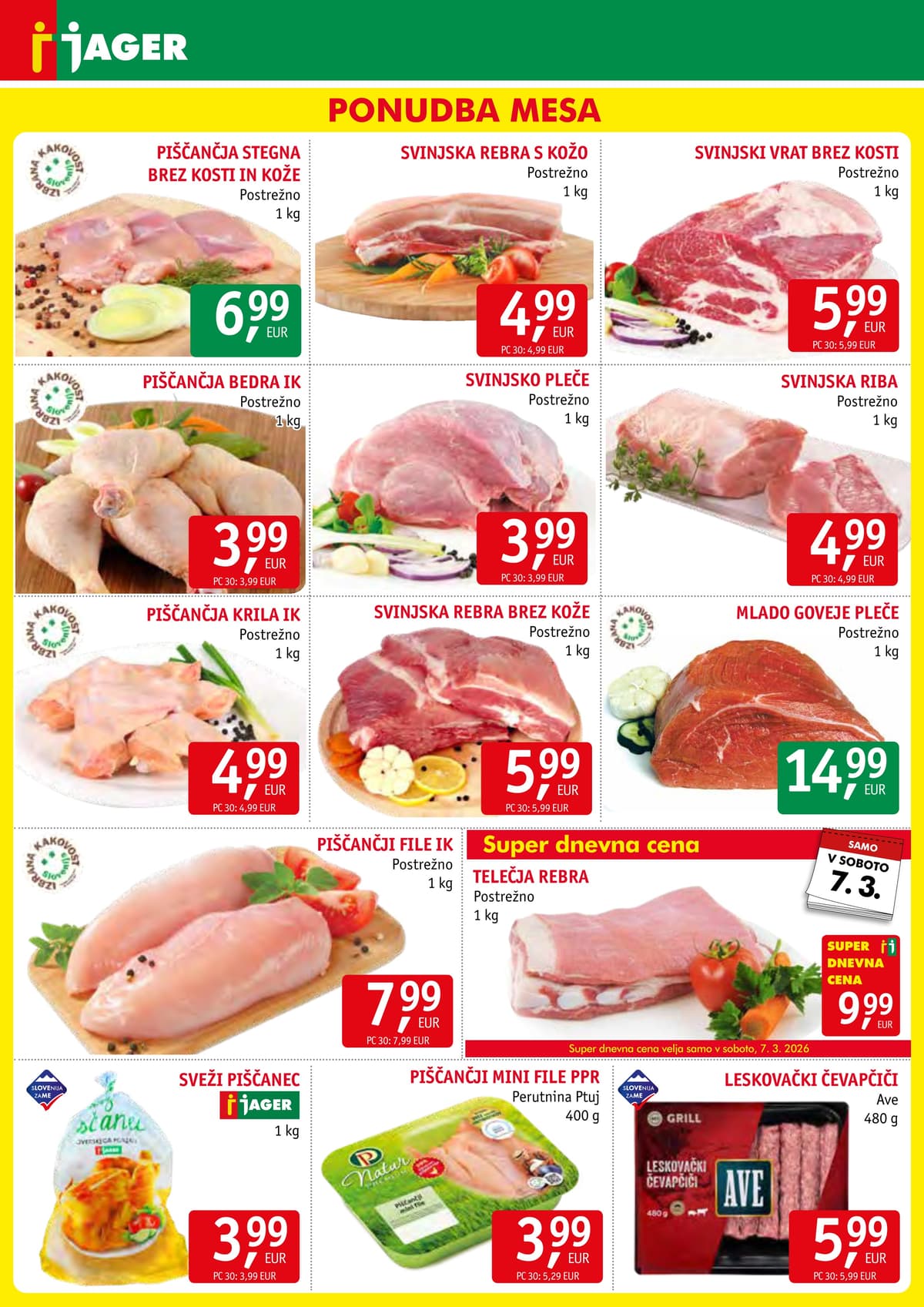 Stran 3. Jager kataloga - Živila