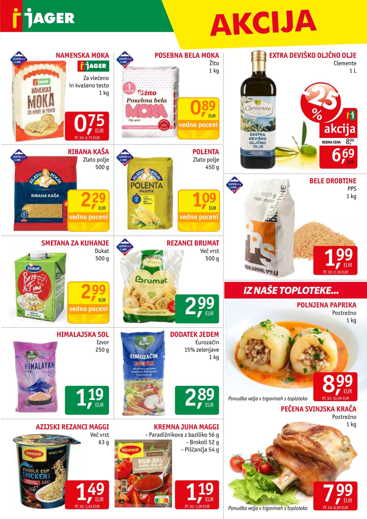 Stran 7. Jager kataloga - Živila