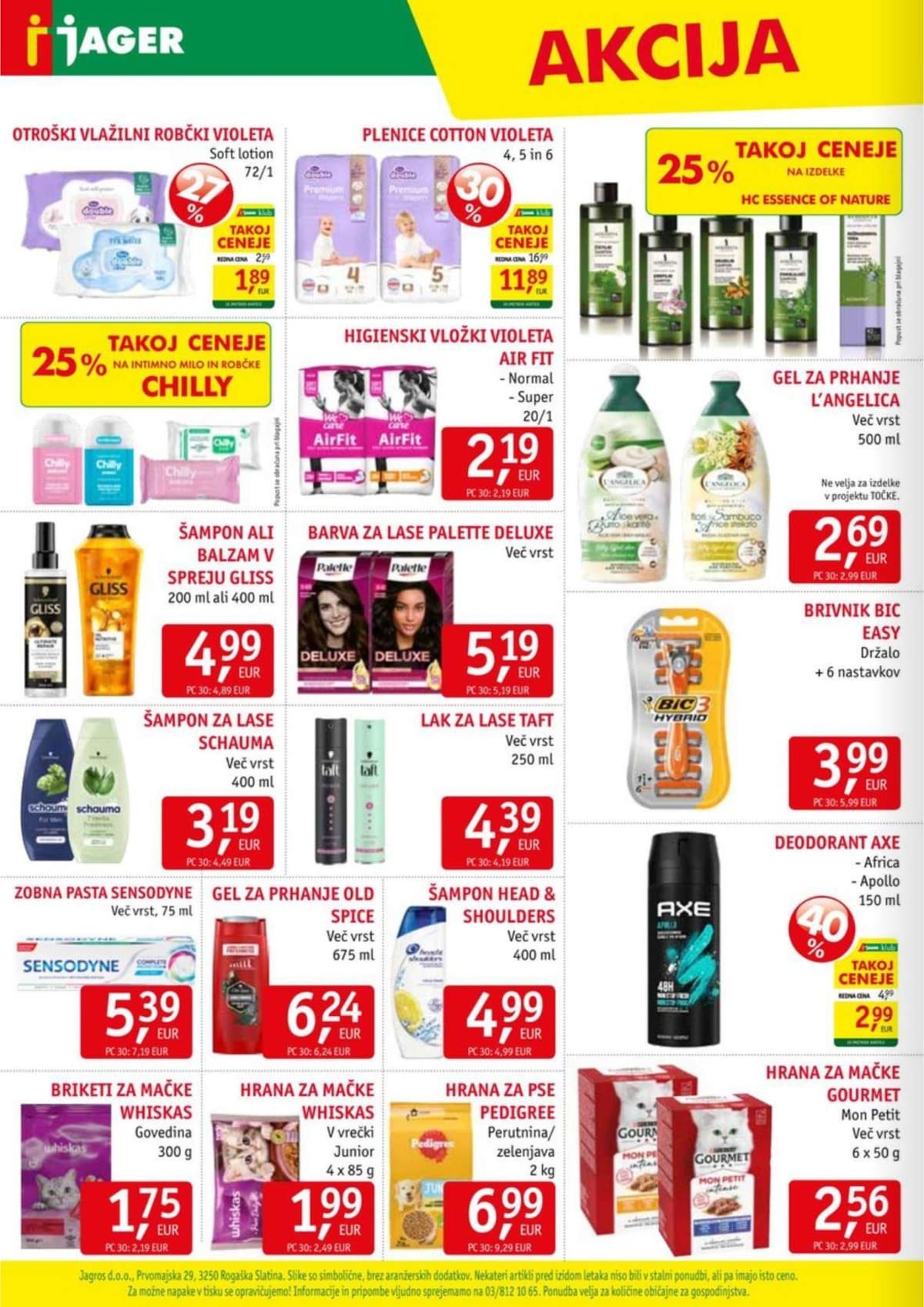 Stran 14. Jager kataloga - Živila