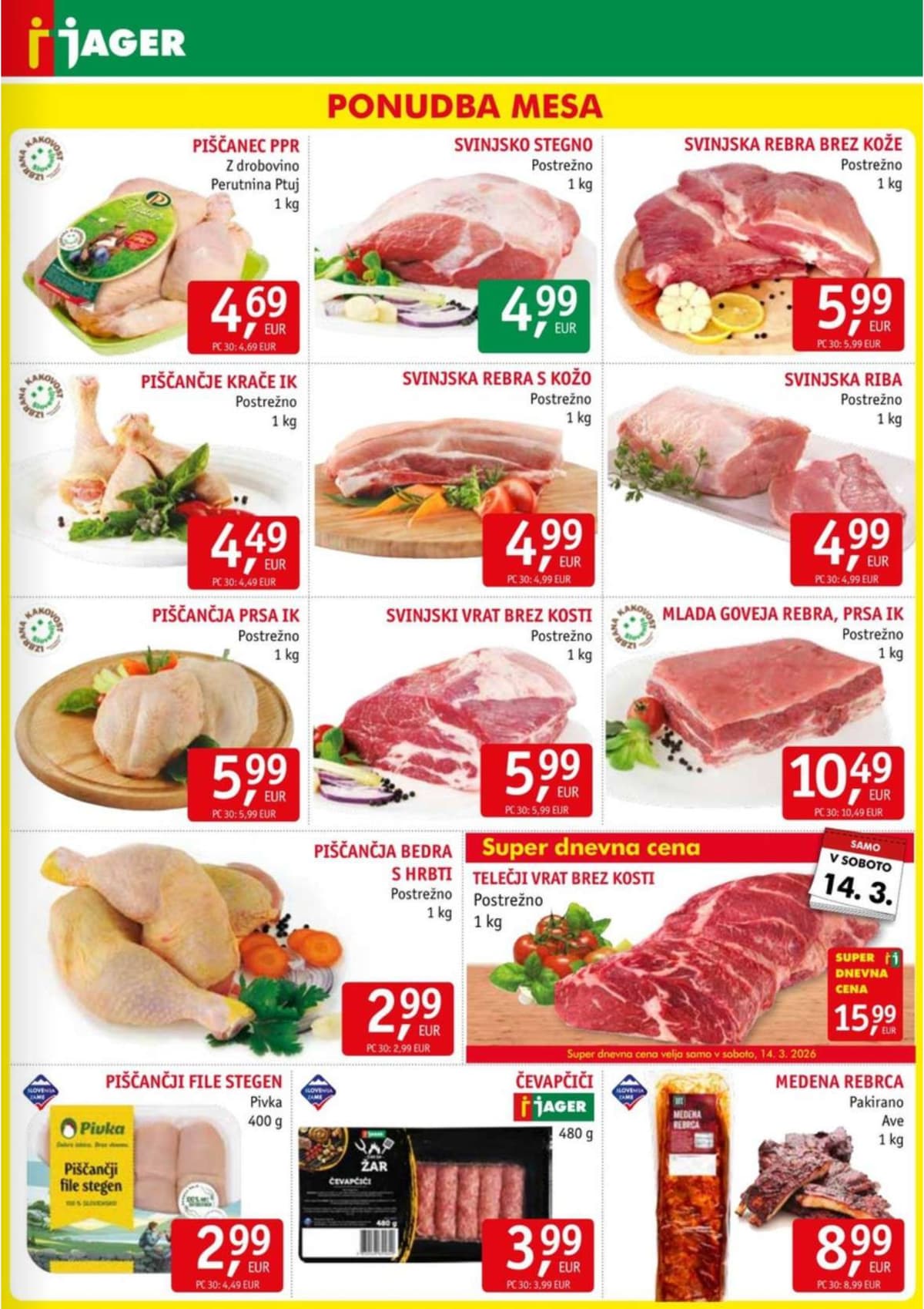 Stran 3. Jager kataloga - Živila