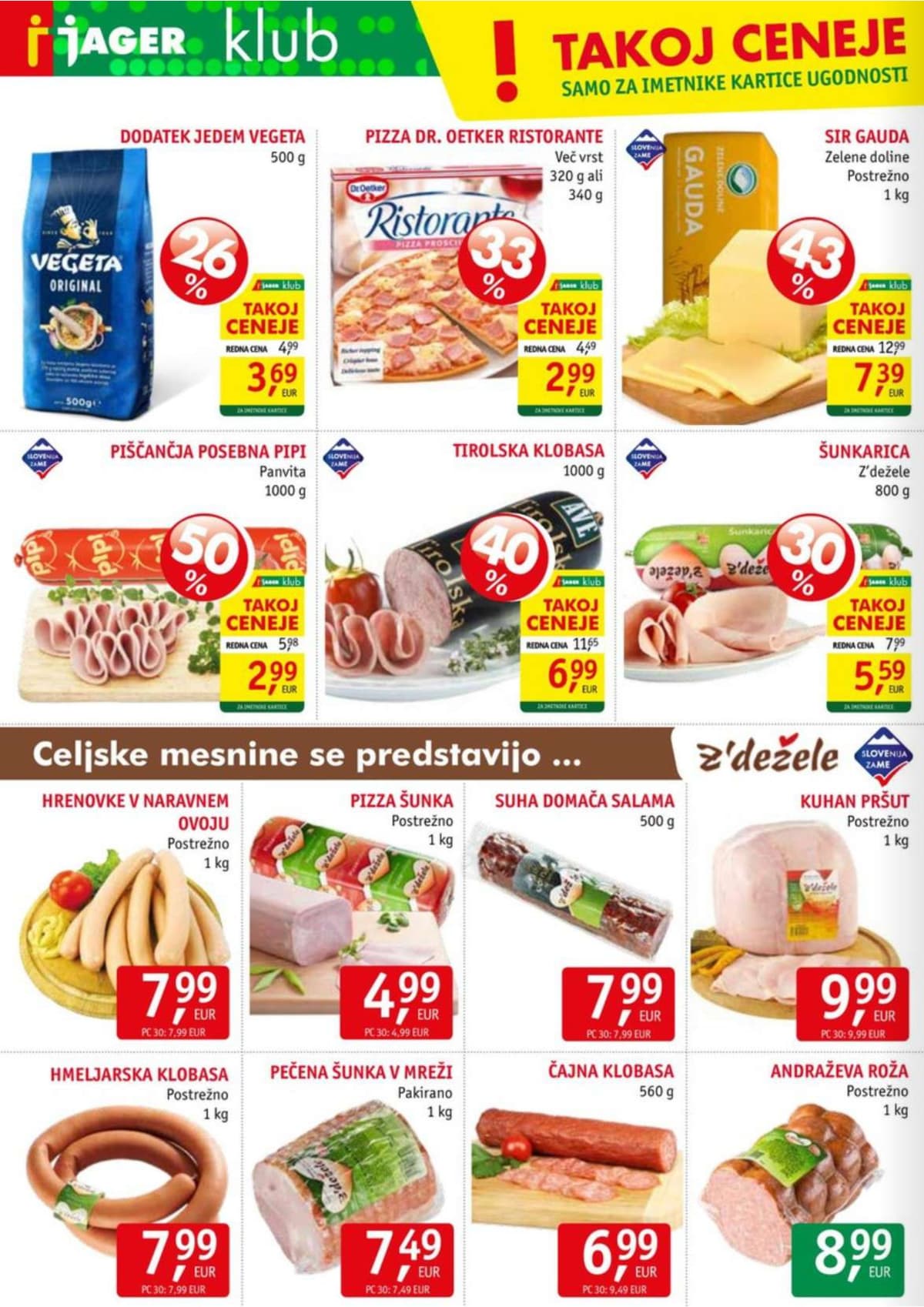 Stran 4. Jager kataloga - Živila