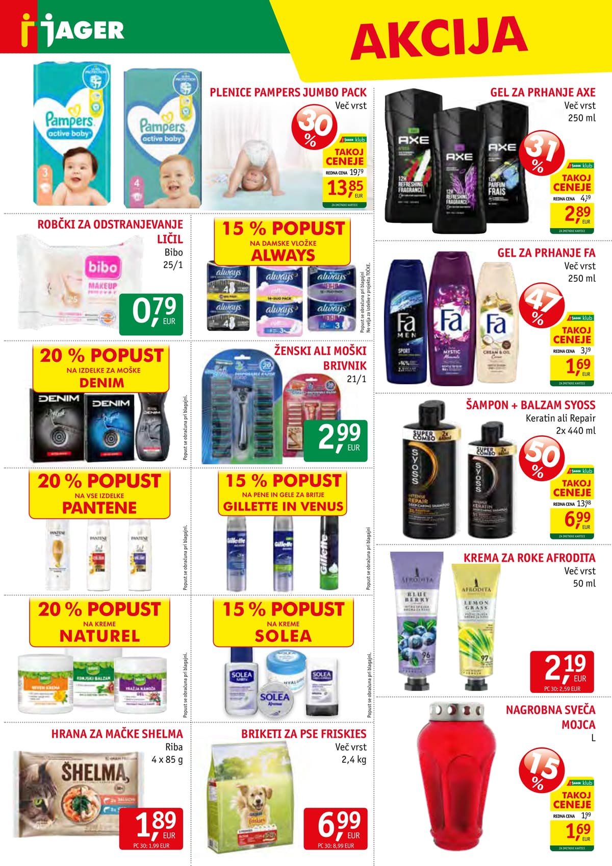 Stran 14. Jager kataloga - Živila