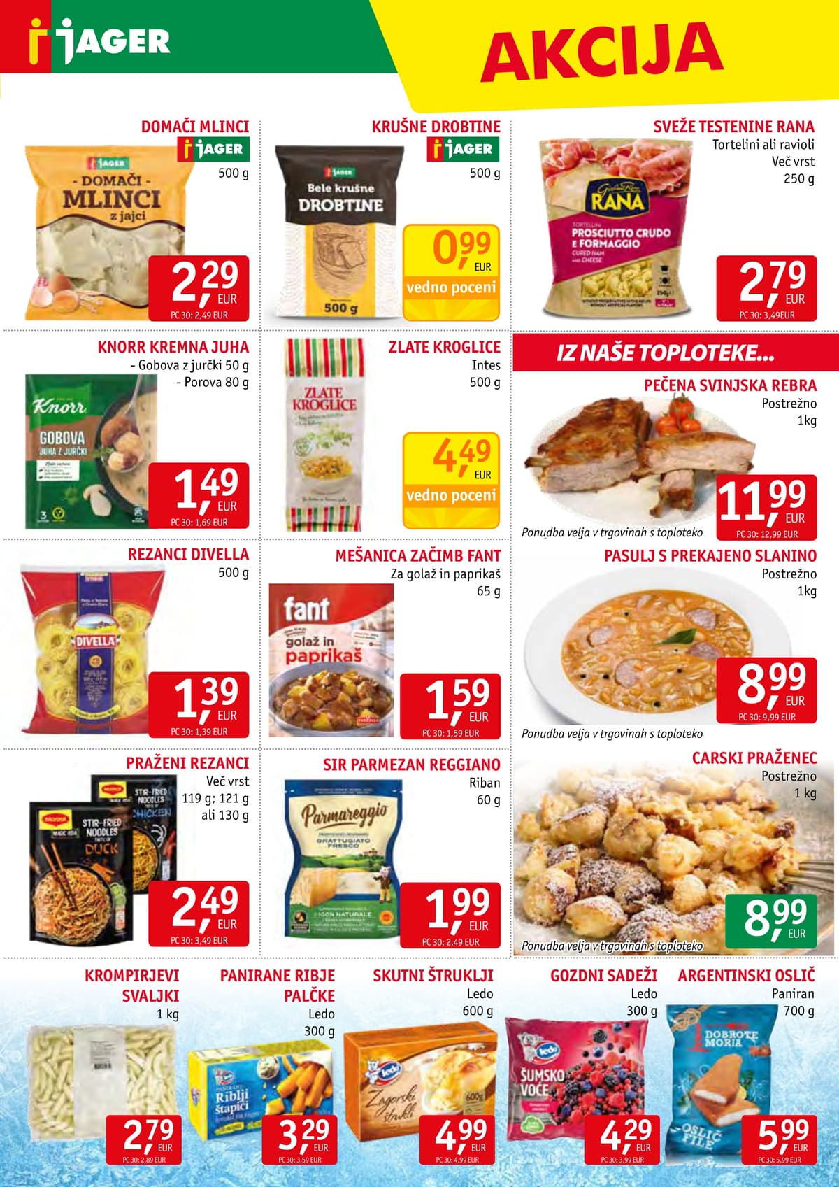 Stran 7. Jager kataloga - Živila