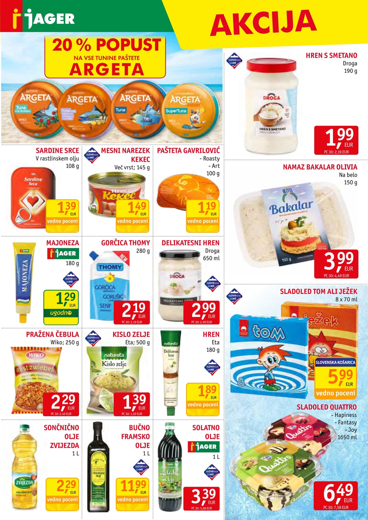 Stran 9. Jager kataloga - Živila od 17.03.2026.