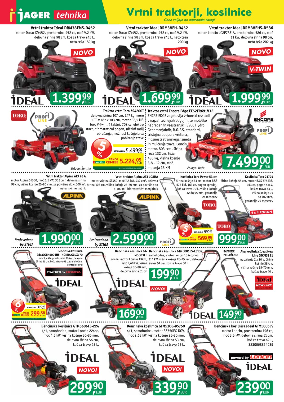 Stran 4. Jager kataloga - Tehnika