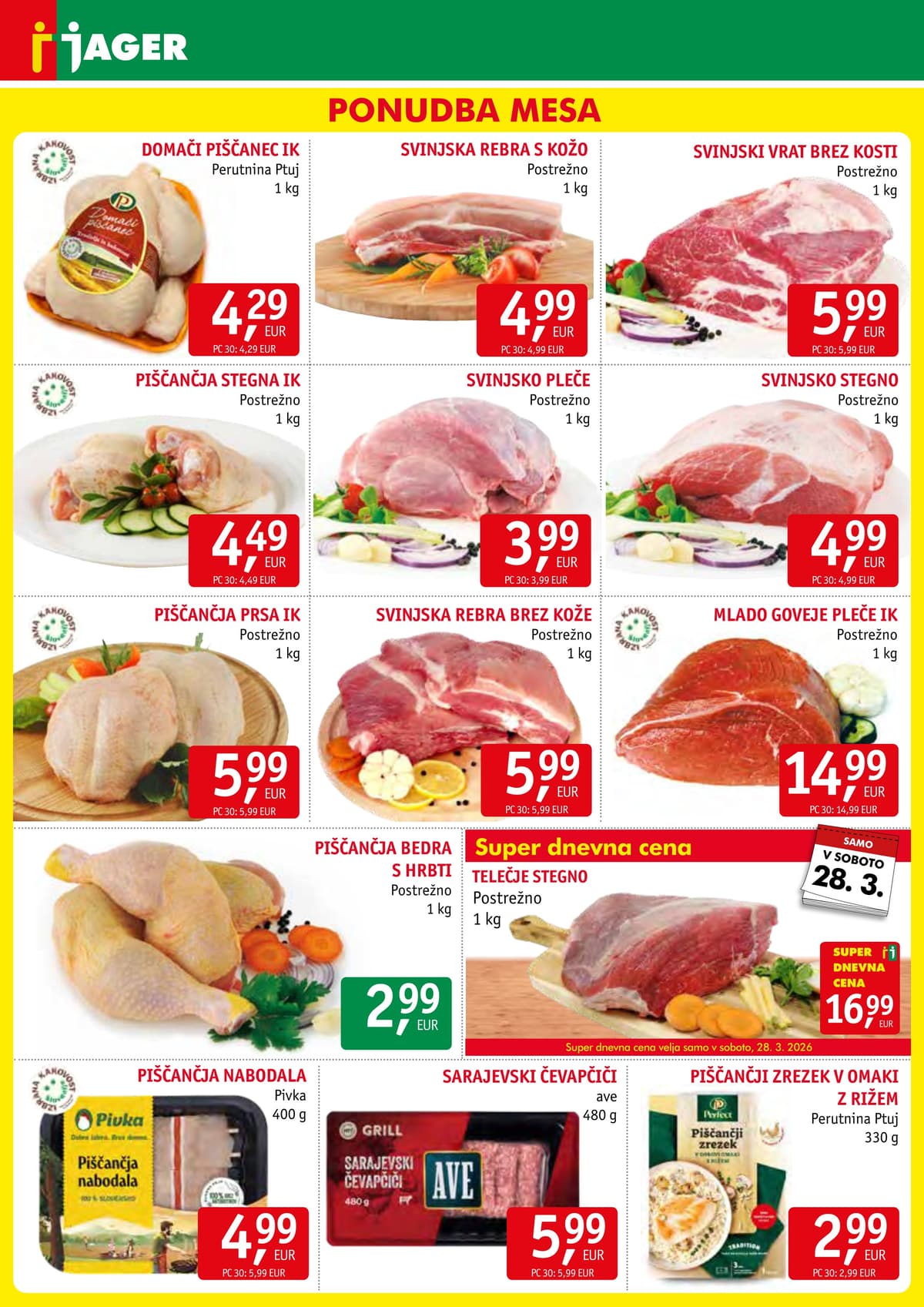 Stran 3. Jager kataloga - Živila od 24.03.2026.