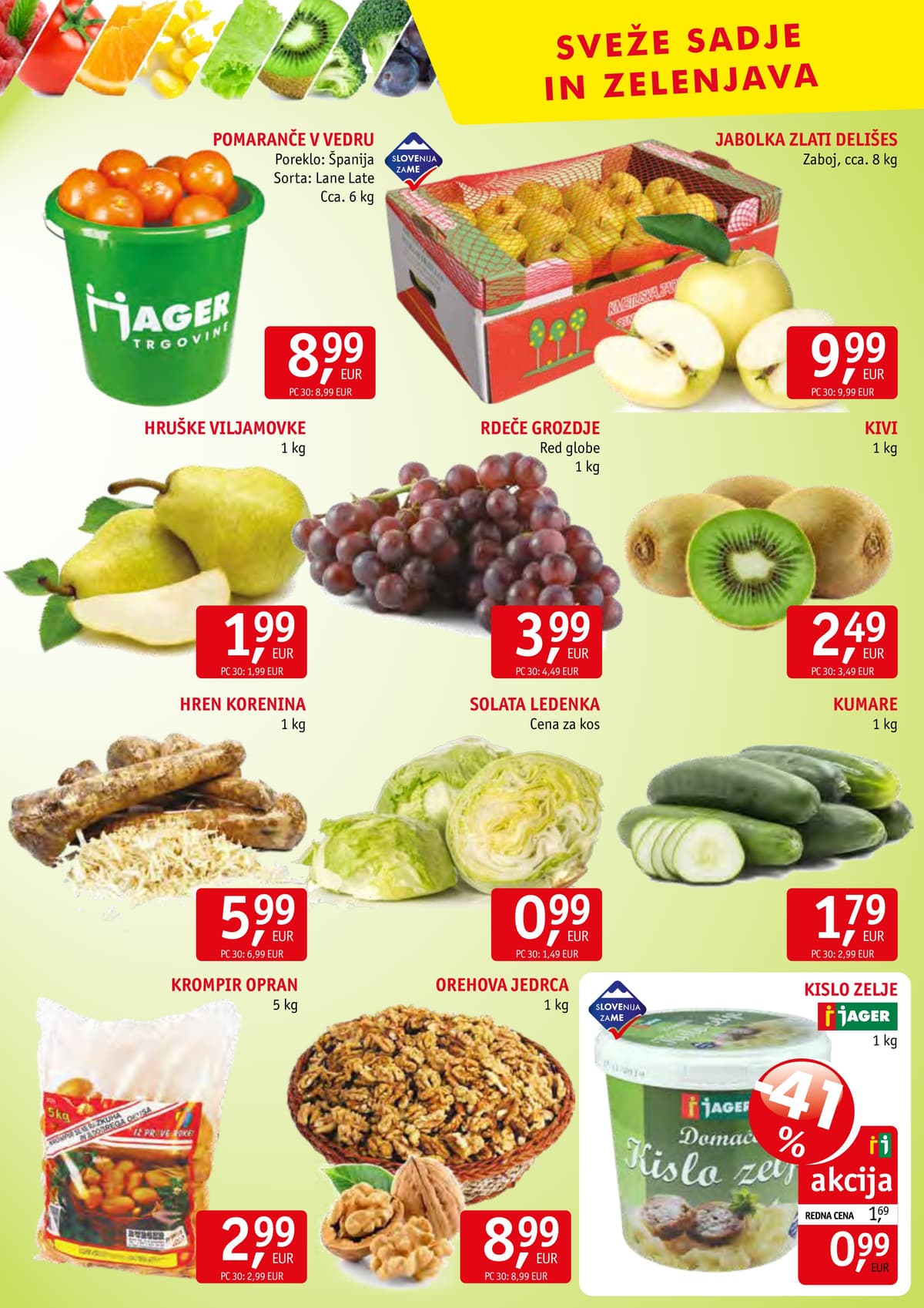 Stran 8. Jager kataloga - Živila