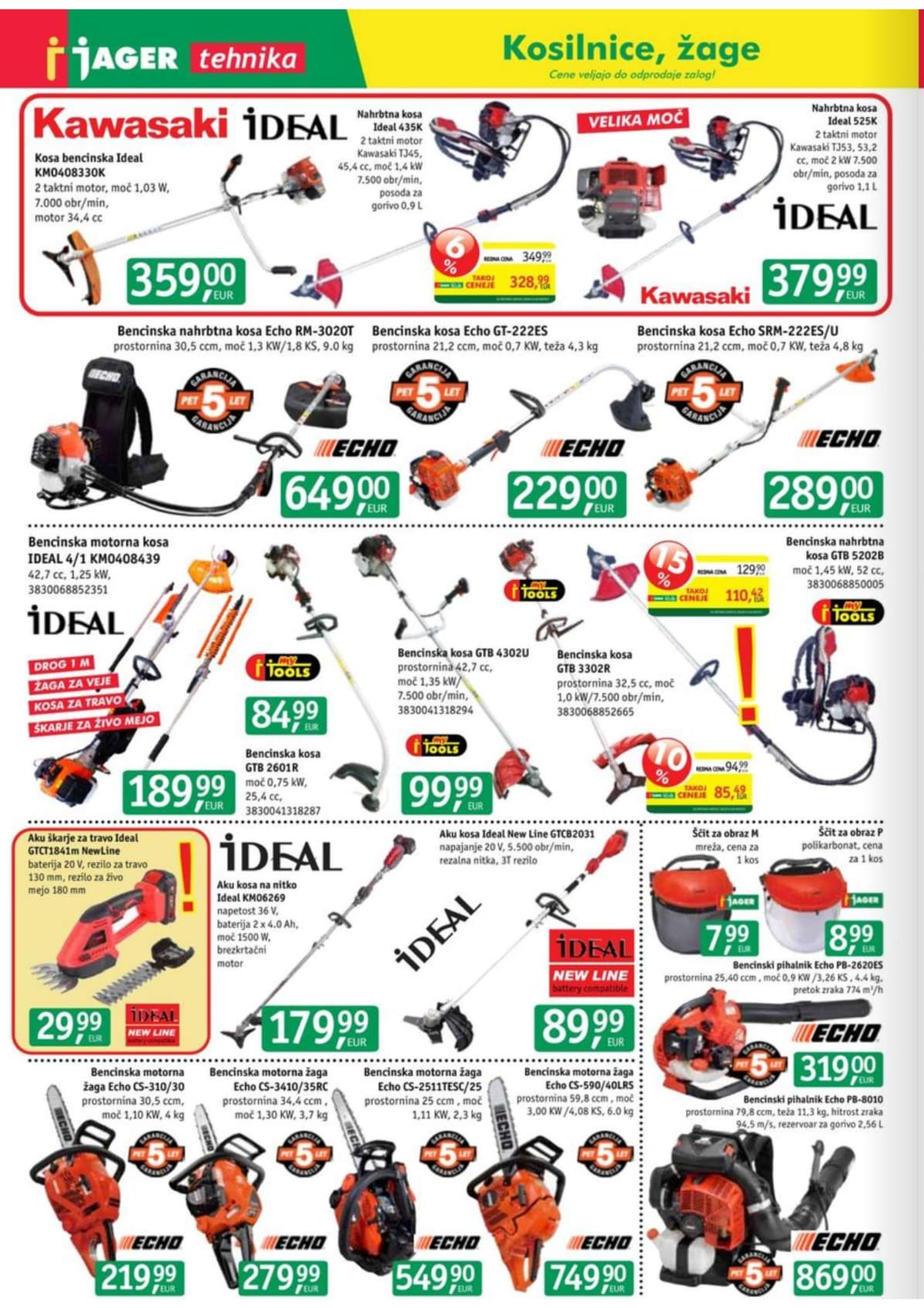 Stran 12. Jager kataloga - Tehnika