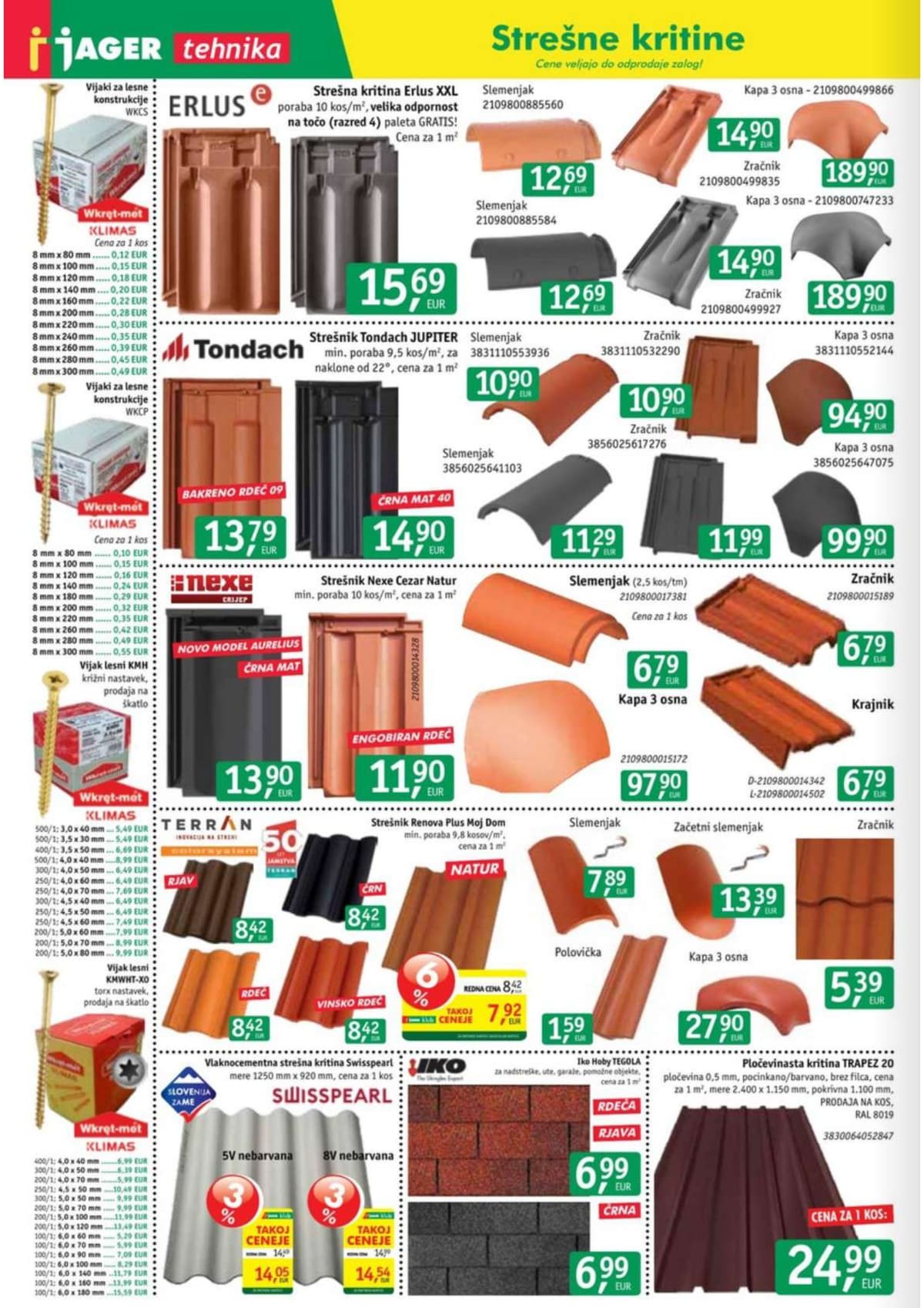 Stran 6. Jager kataloga - Tehnika