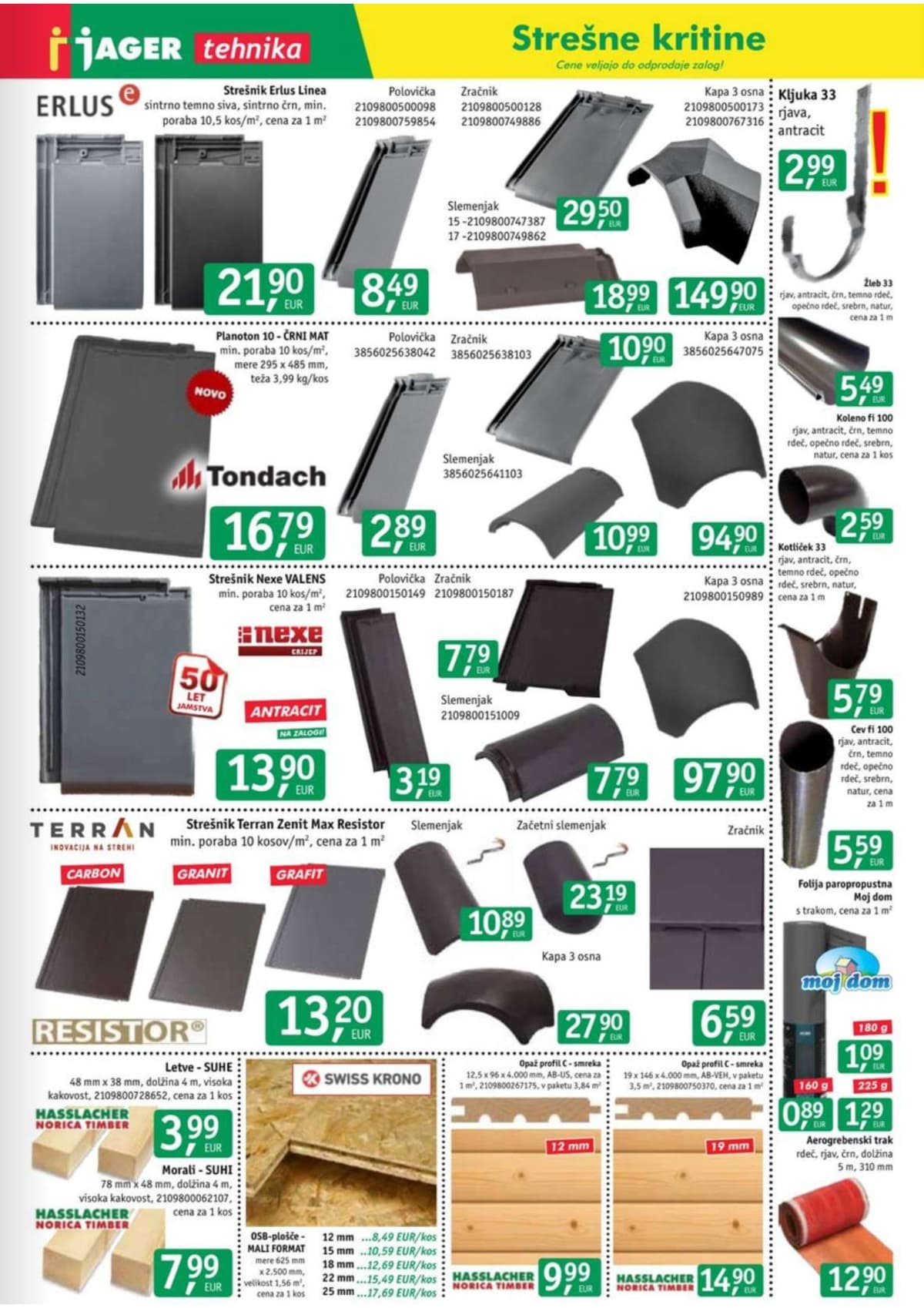 Stran 7. Jager kataloga - Tehnika