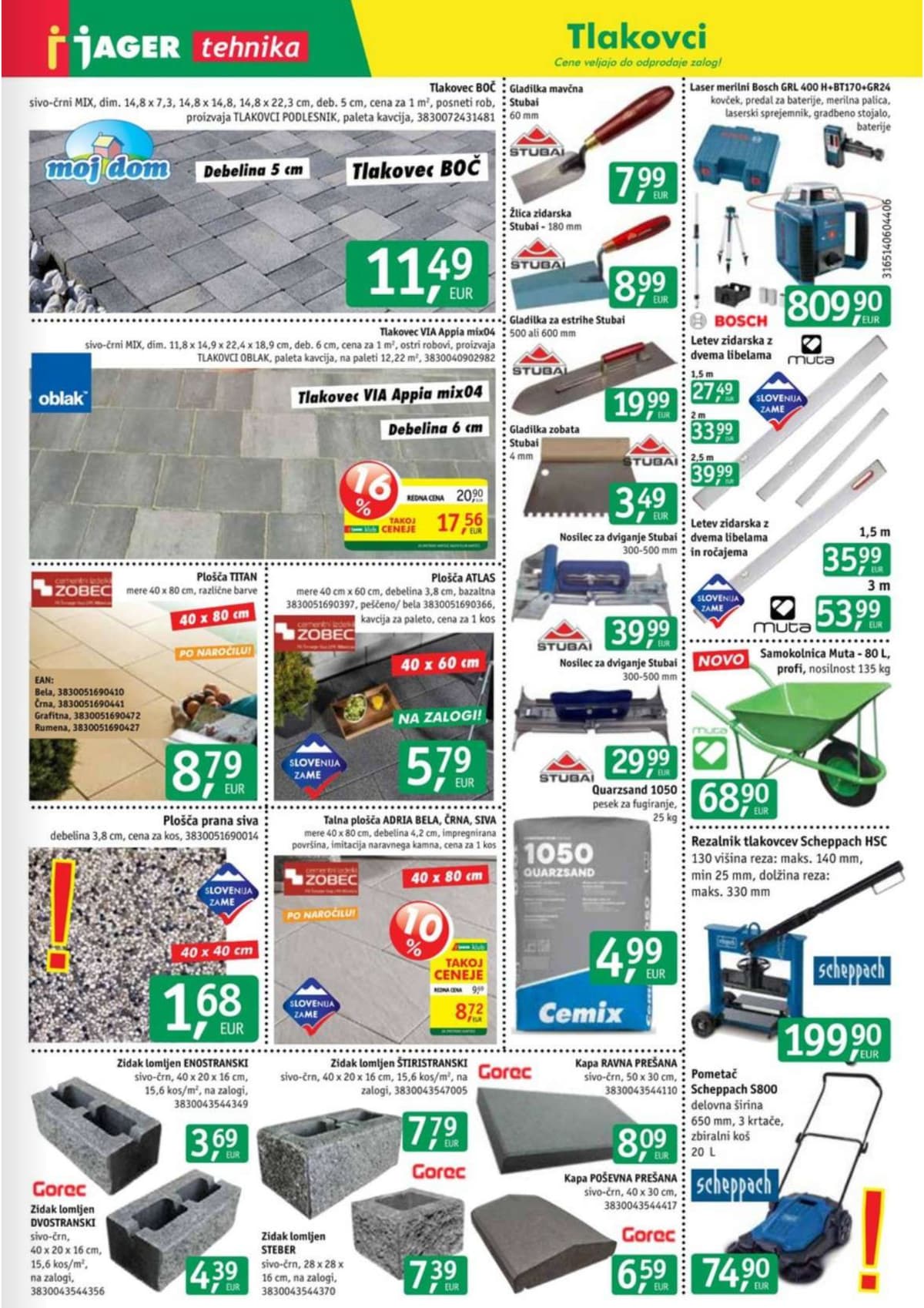 Stran 9. Jager kataloga - Tehnika