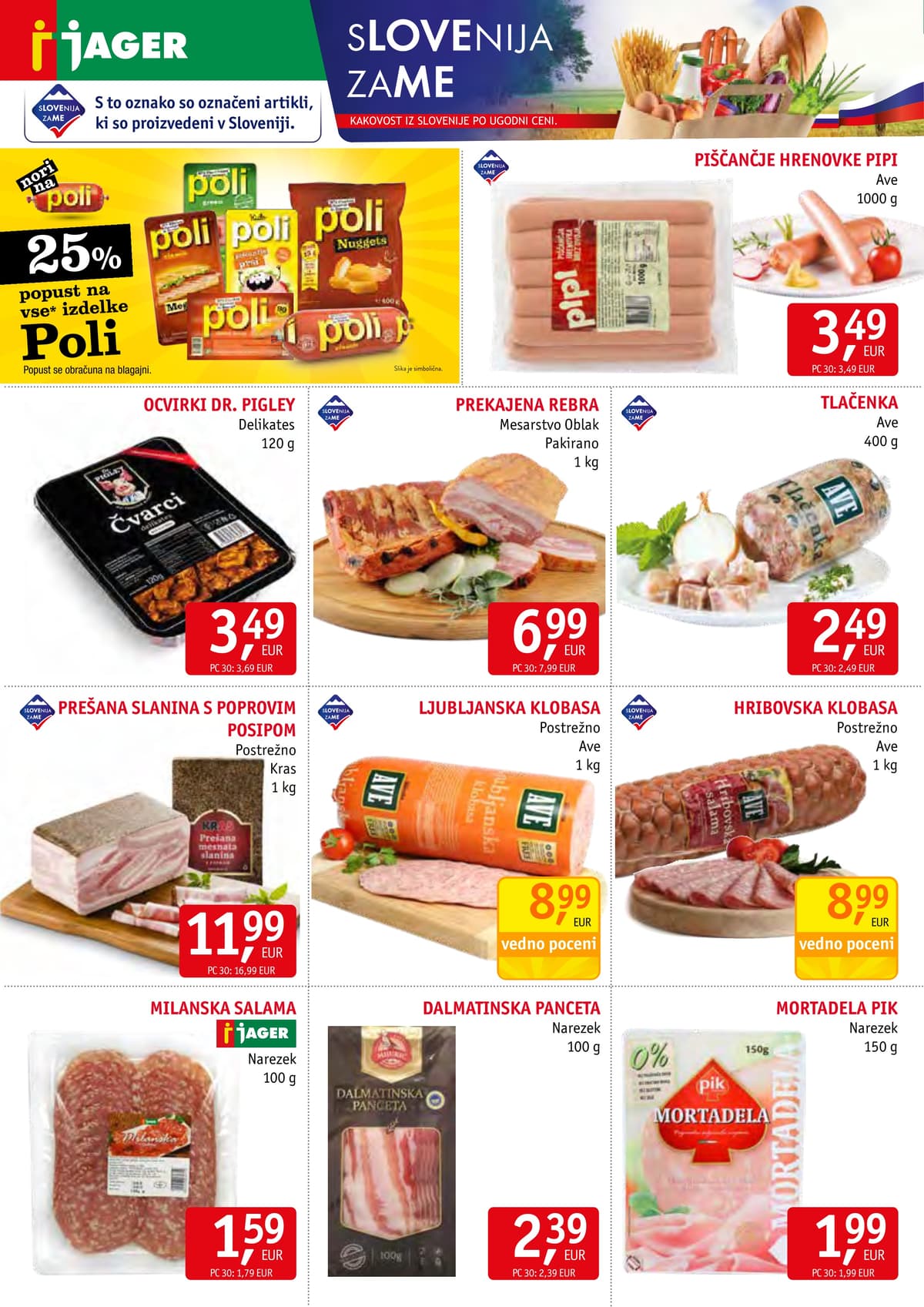 Stran 2. Jager kataloga - Živila