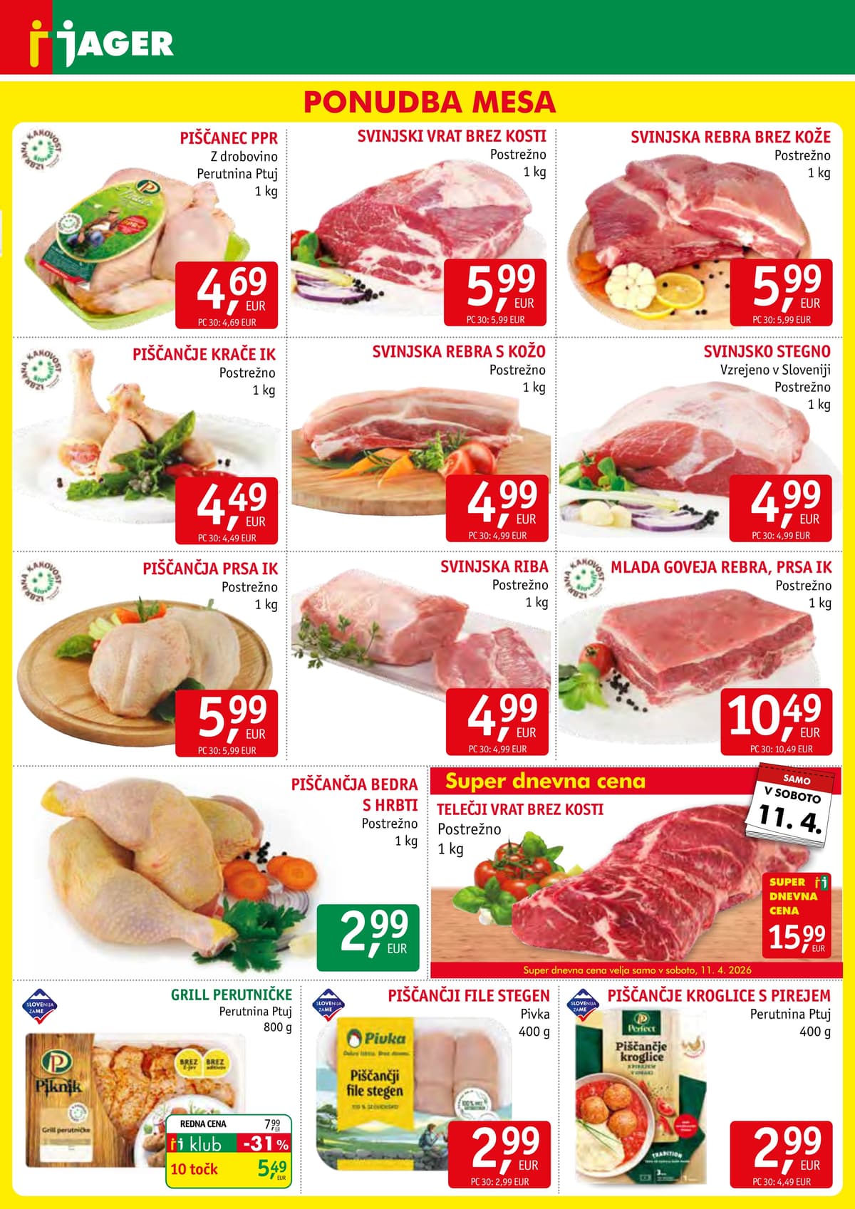 Stran 3. Jager kataloga - Živila