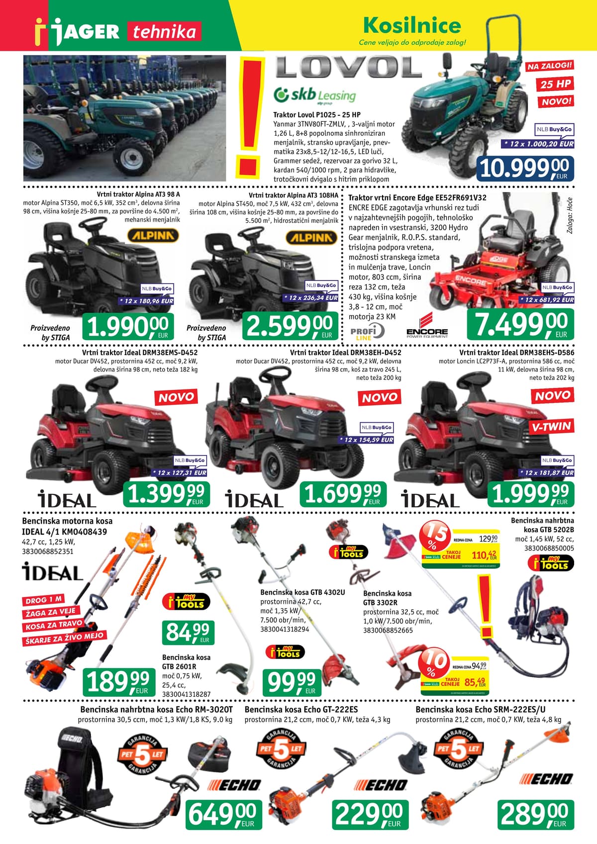 Stran 3. Jager kataloga - Tehnika