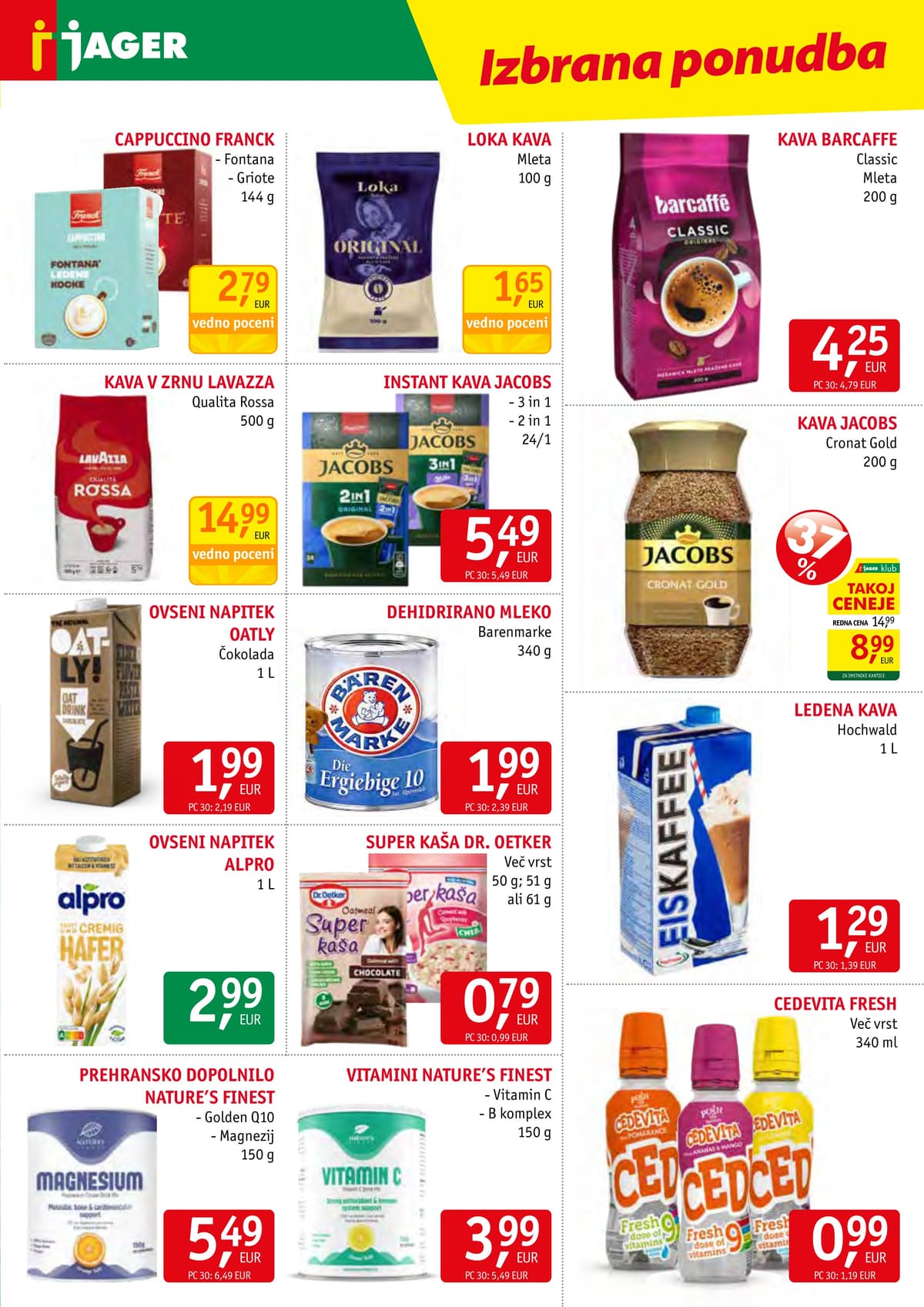 Stran 11. Jager kataloga - Živila od 14.04.2026.