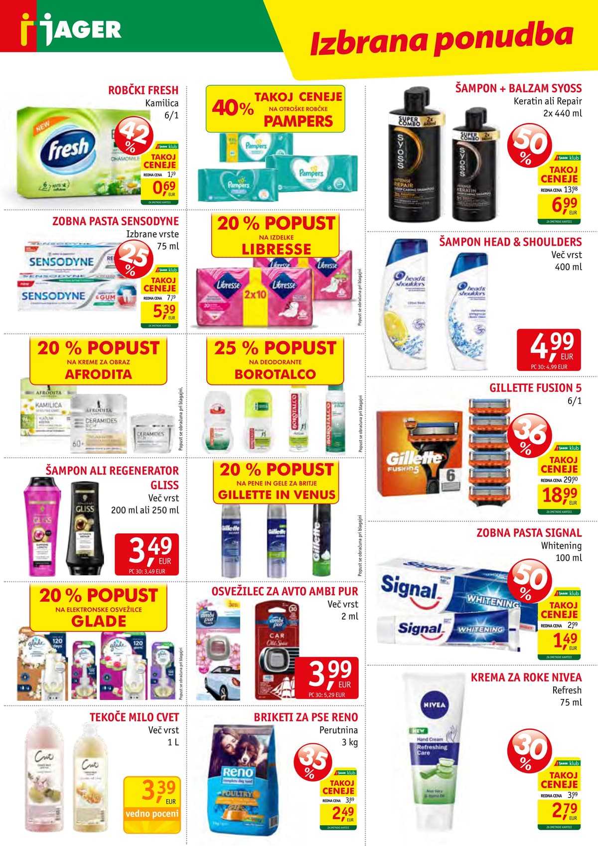 Stran 14. Jager kataloga - Živila