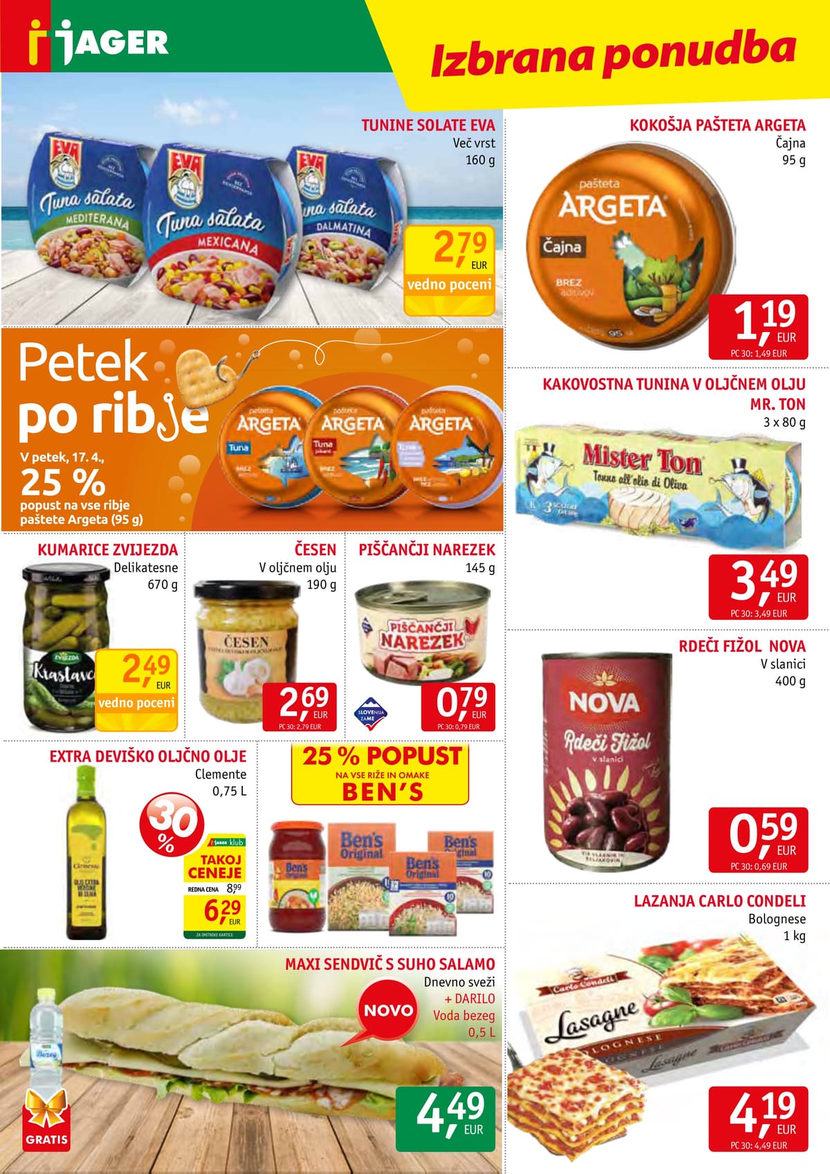 Stran 9. Jager kataloga - Živila od 14.04.2026.