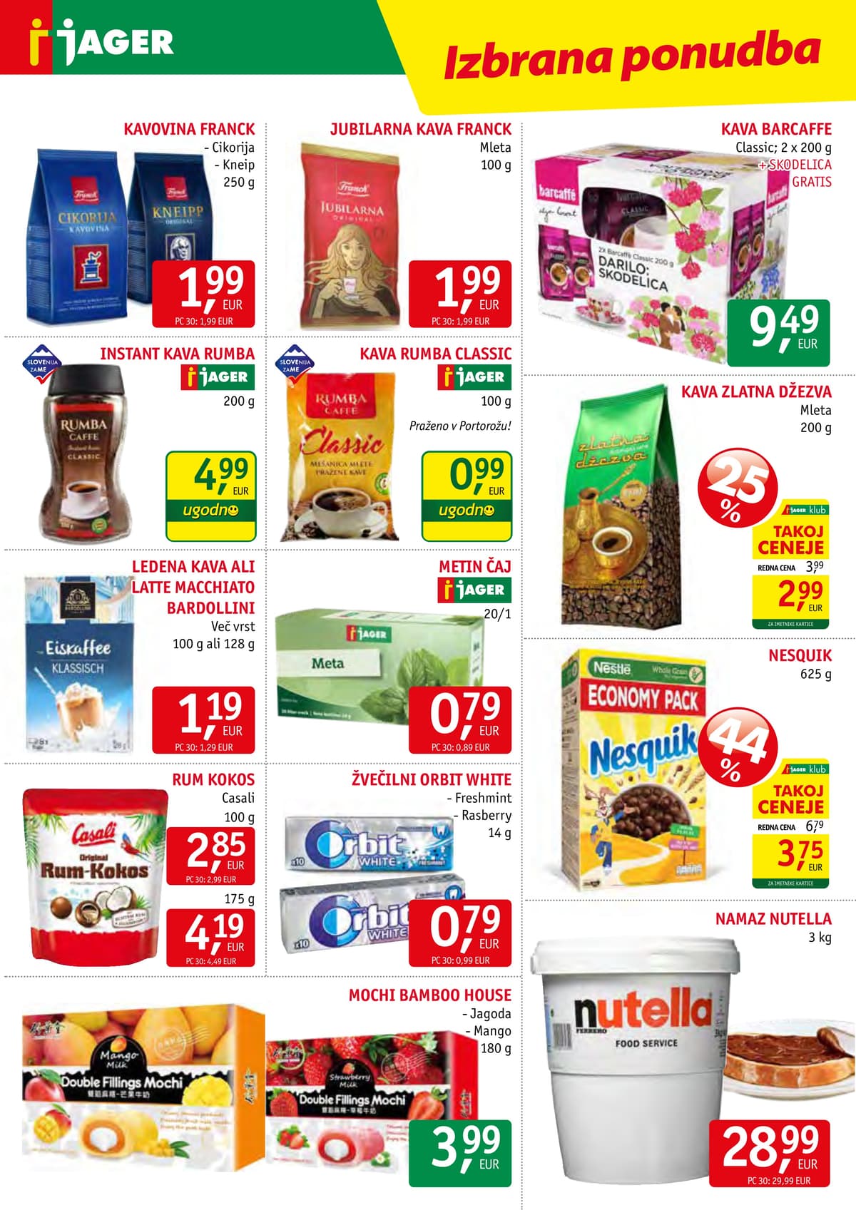 Stran 10. Jager kataloga - Akcijska Ponudba